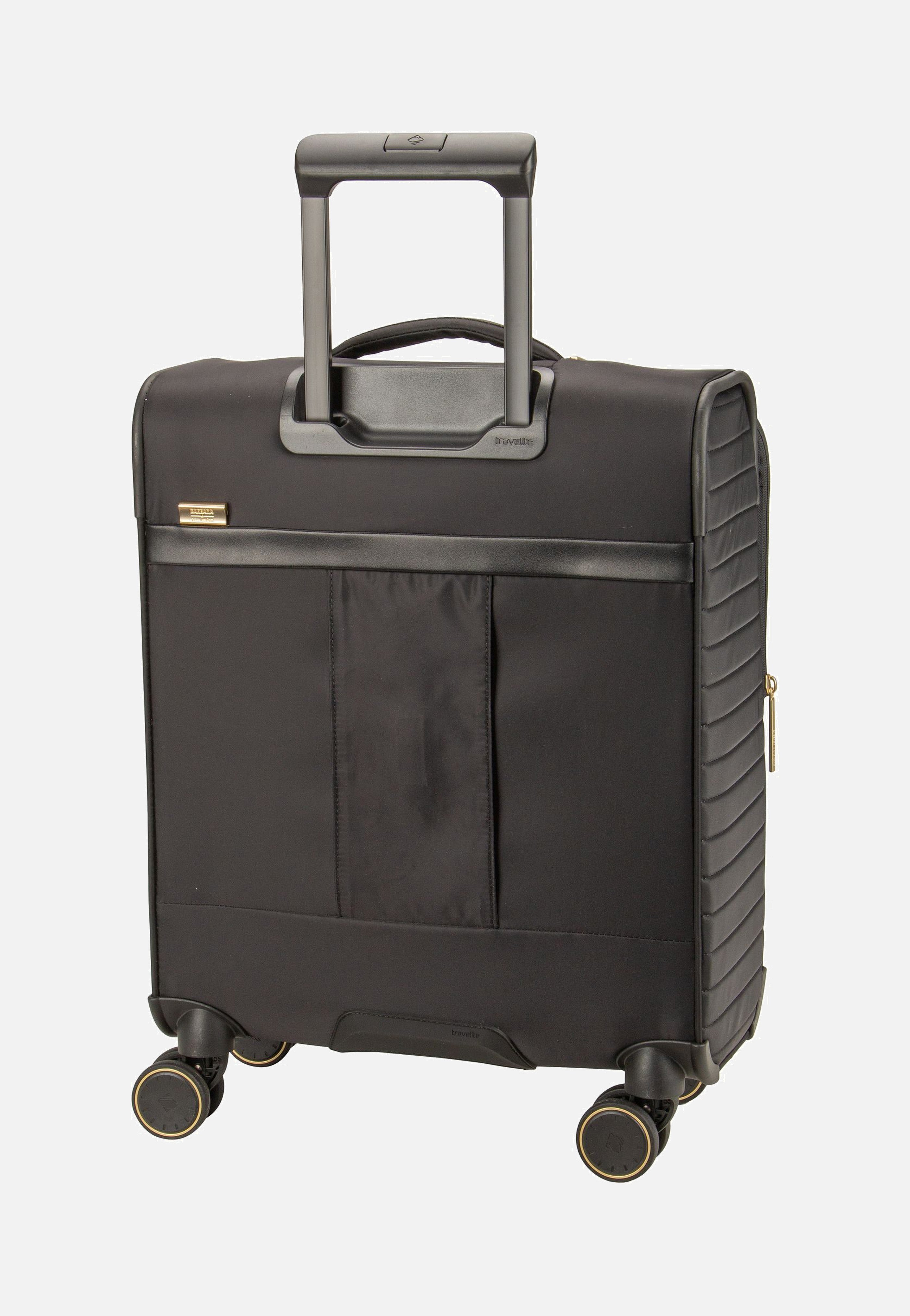 travelite - Barbara Stepp 4W Trolley S Exp Black - Suitcase | Women-Image