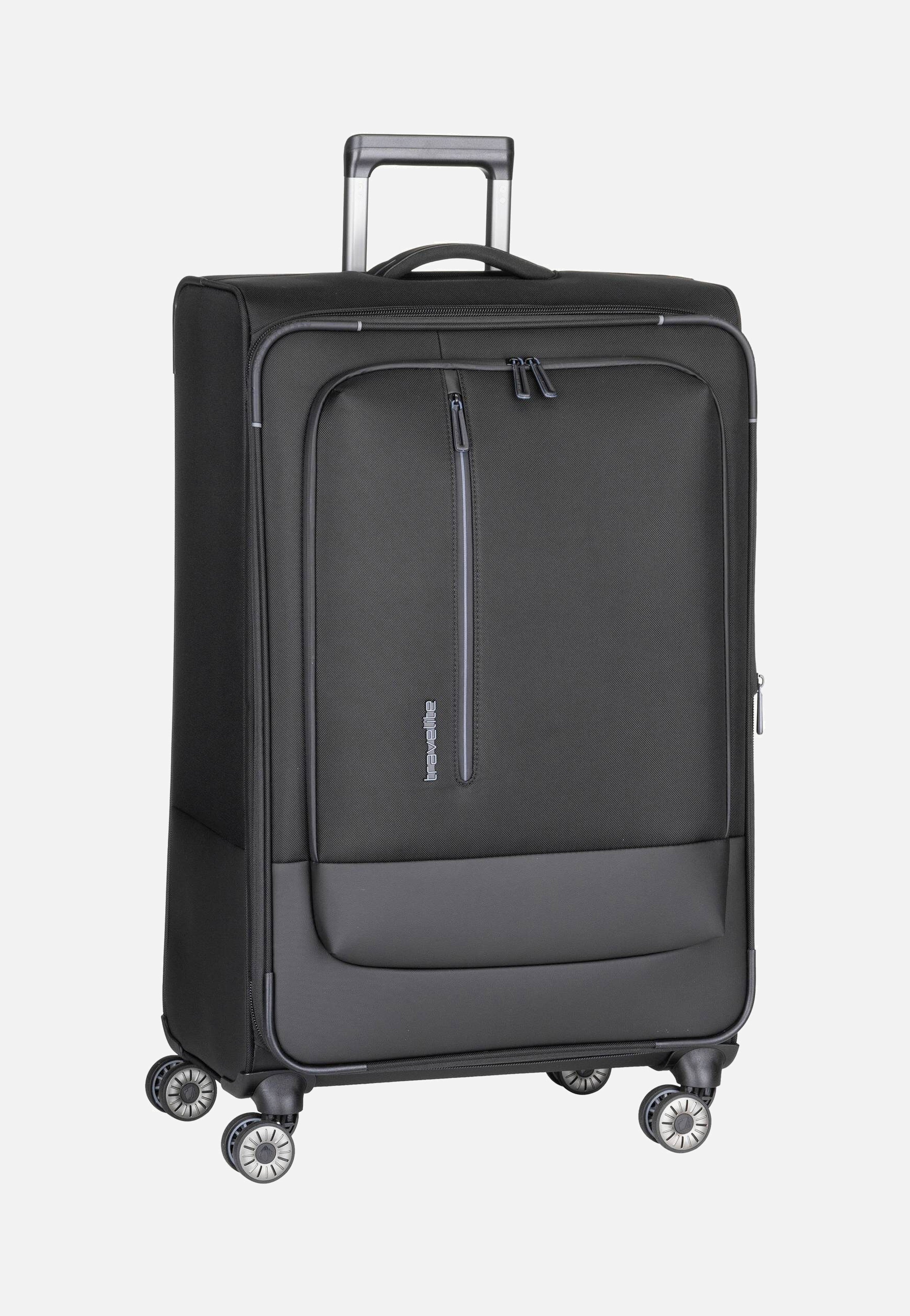 travelite Crosslite 4w Trolley L Schwarz Koffer