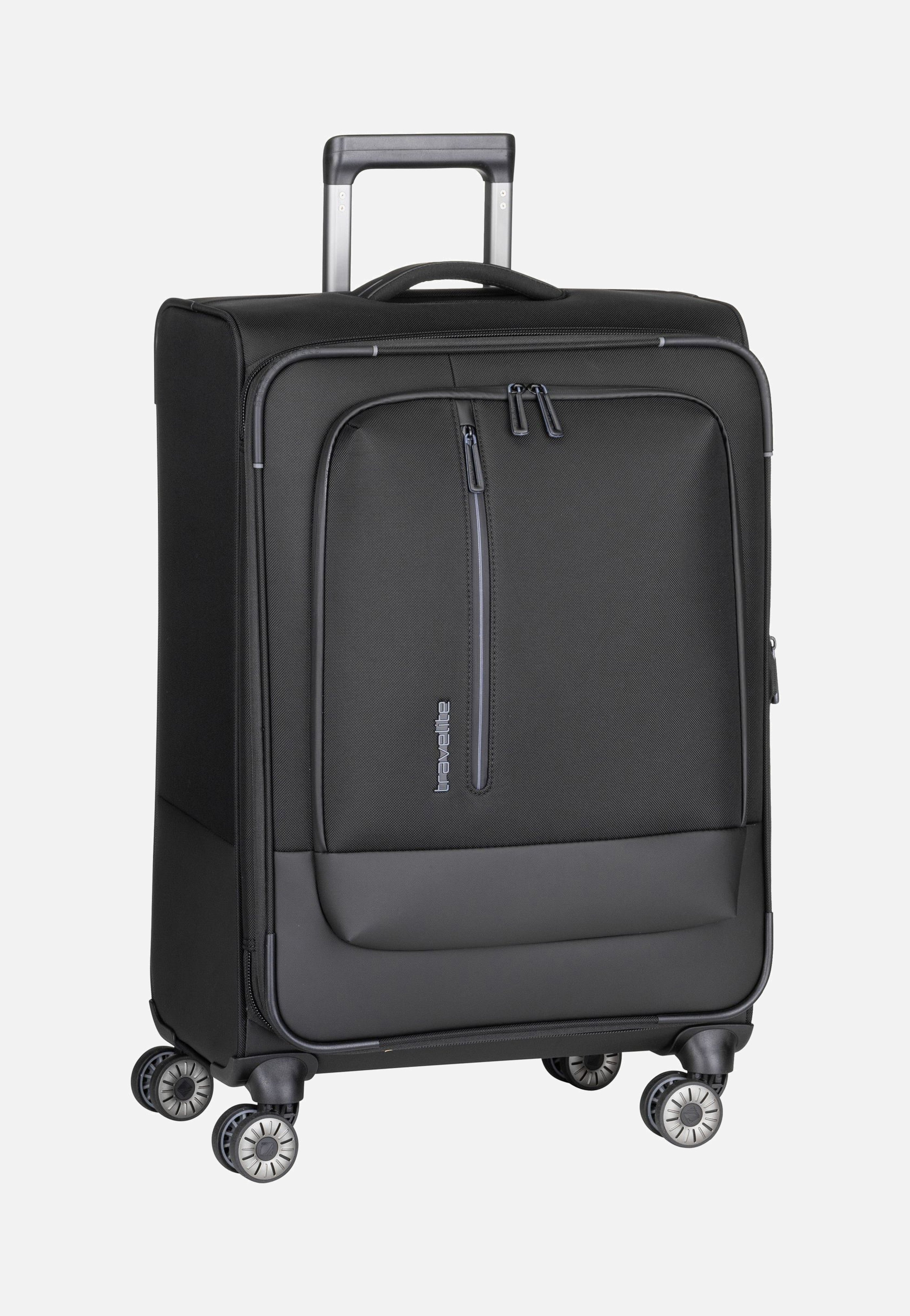 travelite Crosslite 4w Trolley M Schwarz Koffer