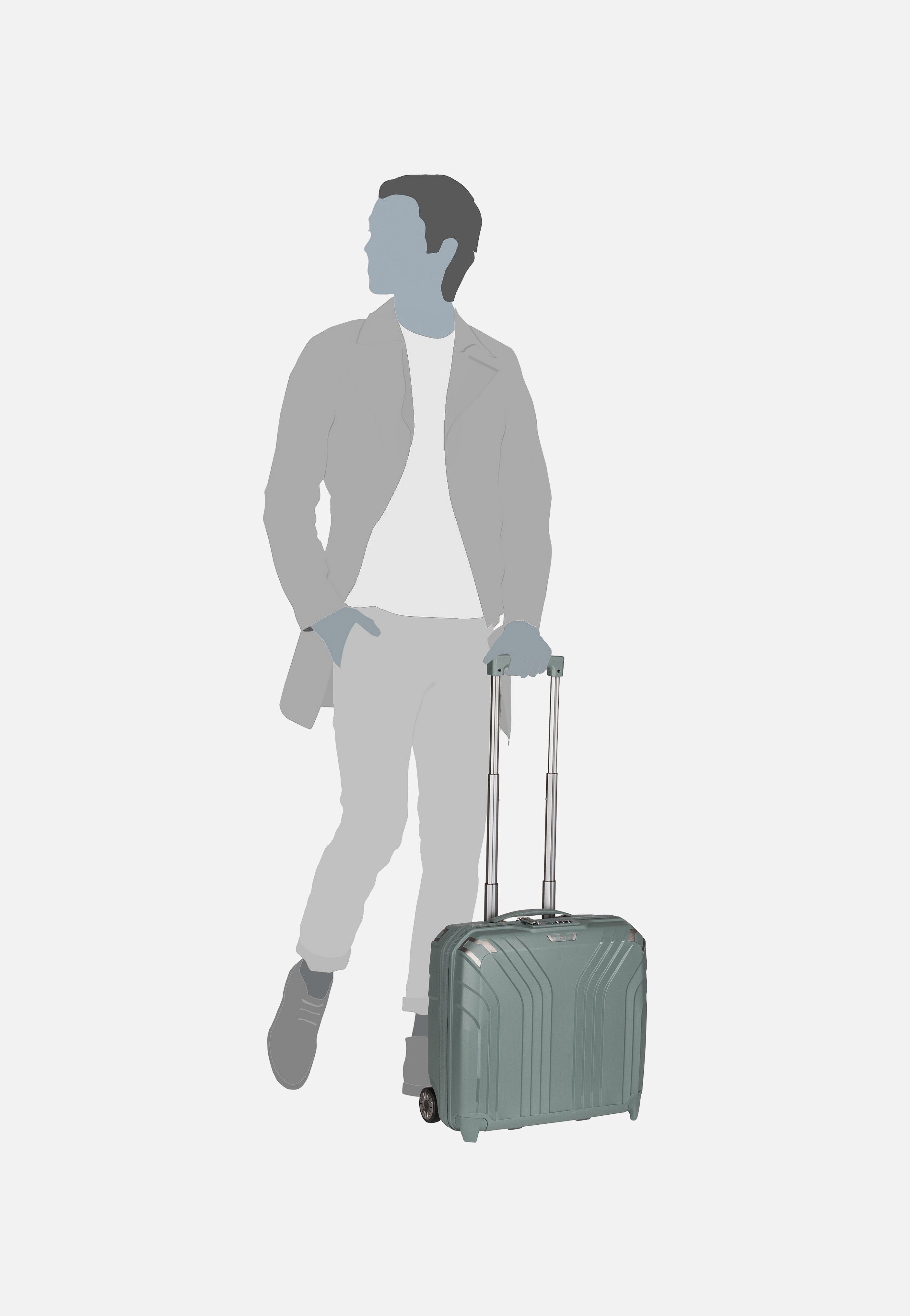 travelite - Elvaa Businesswheeler Blaugrau - Pilot Case | Neutral-Image