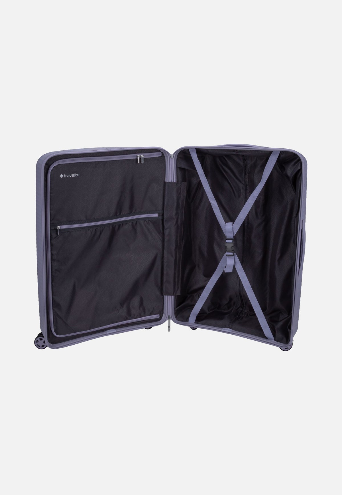 travelite Air Stripe Trolley 4W L Lavender Koffer