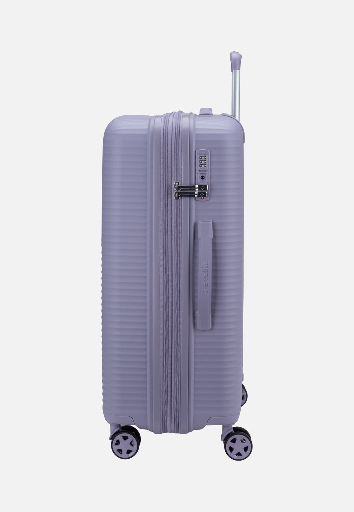 travelite Air Stripe Trolley 4W M Exp. Lavender Koffer