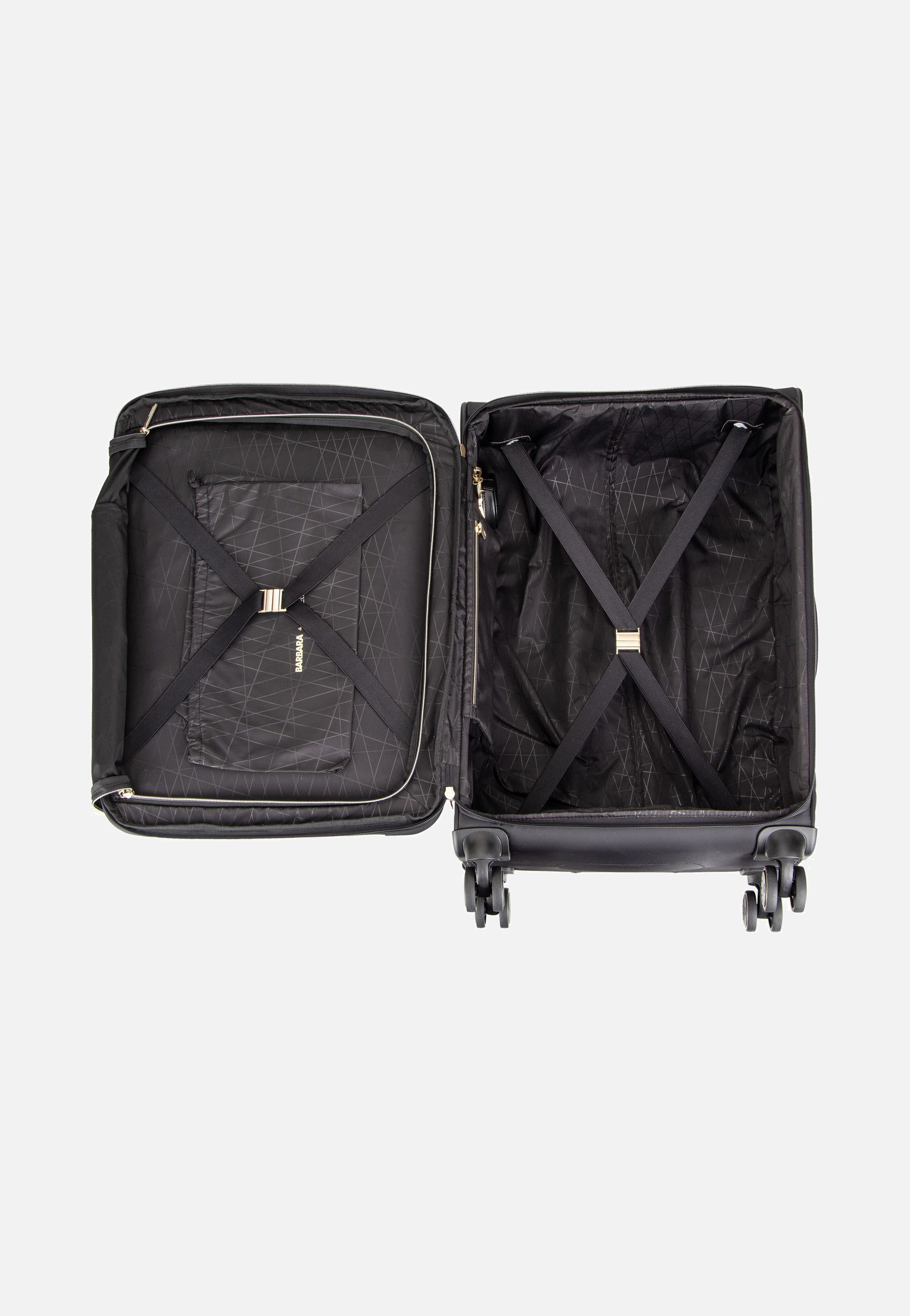 travelite - Barbara Stepp 4W Trolley M Exp Black - Suitcase | Women-Image