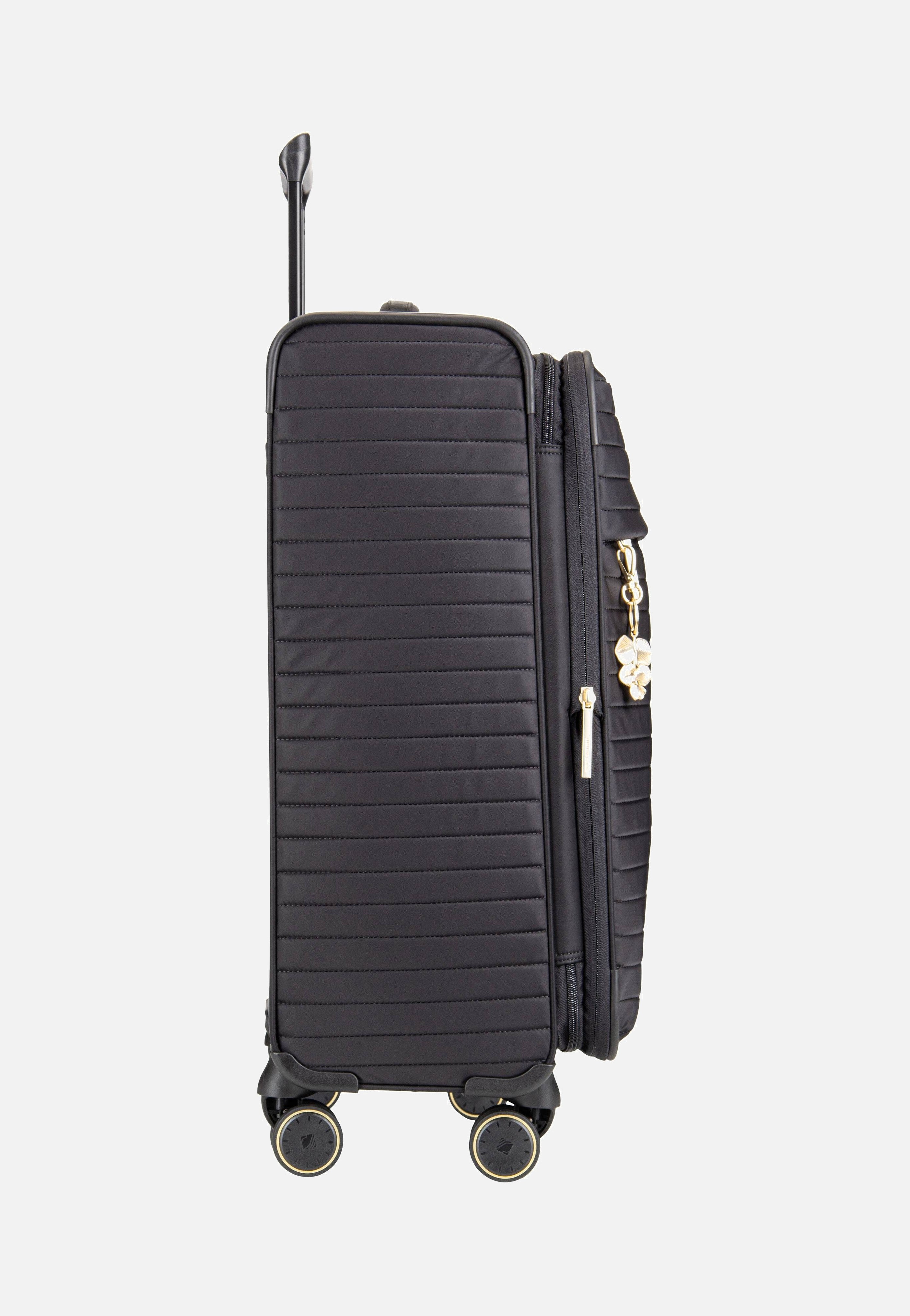 travelite - Barbara Stepp 4W Trolley M Exp Black - Suitcase | Women-Image