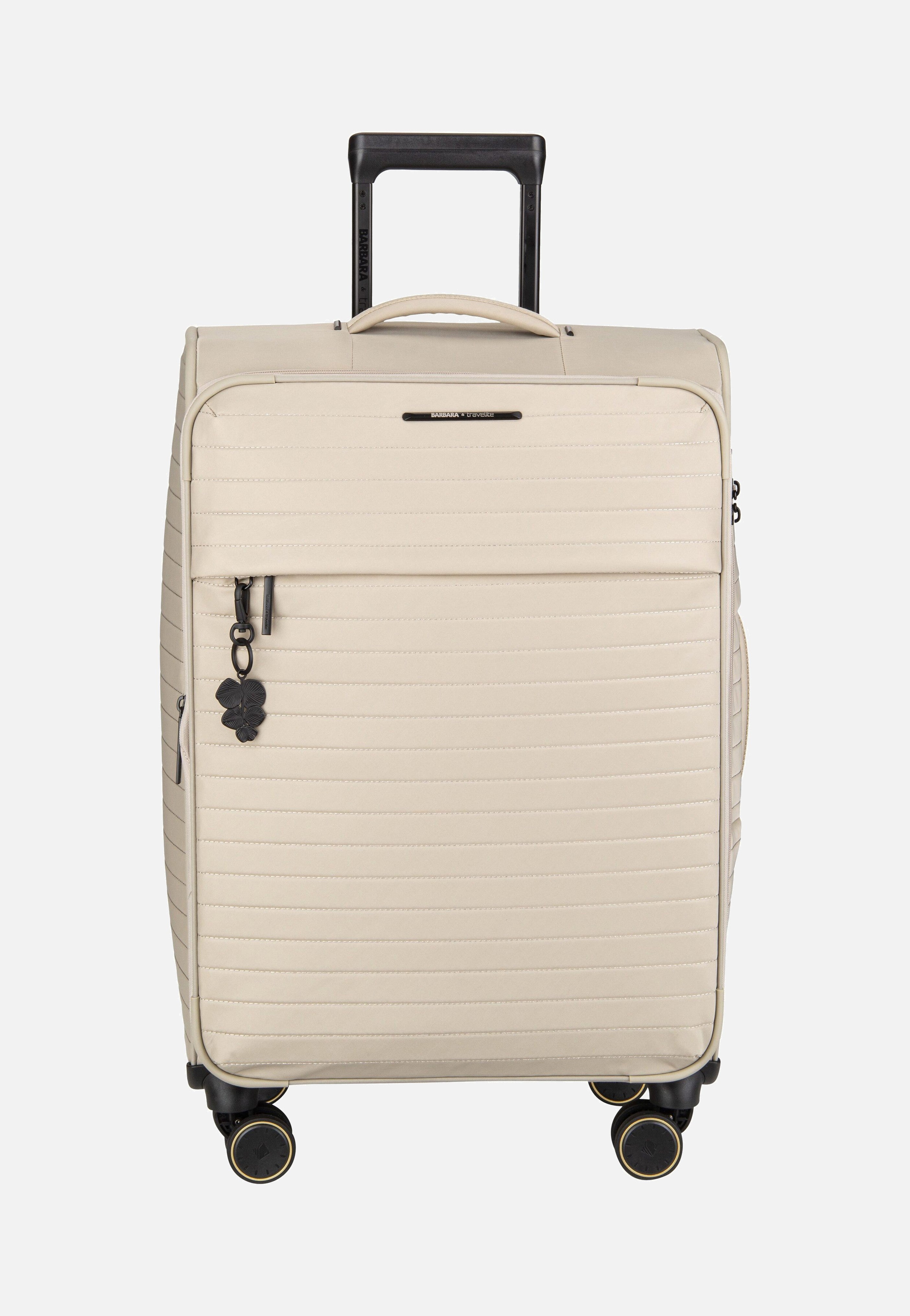 travelite Barbara Stepp 4W Trolley M Exp Satin Nude Koffer