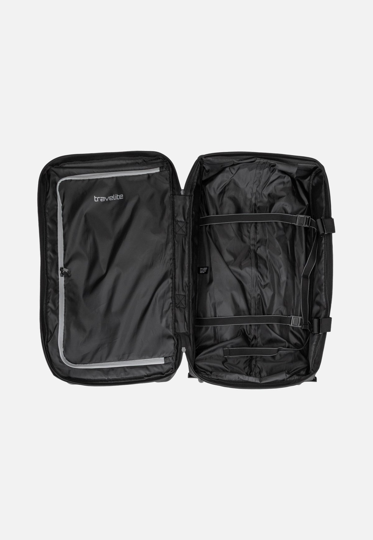 travelite Bolonia Wheeled Duffle M Black Reisetasche mit Rollen