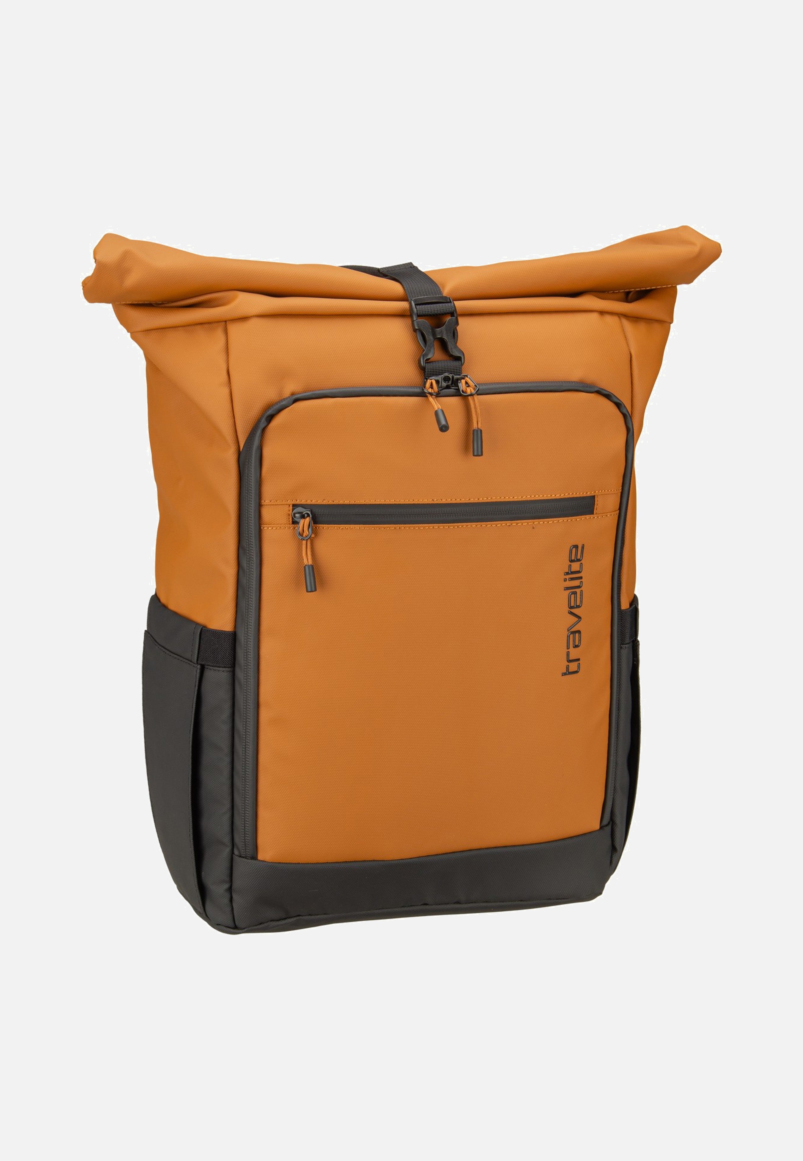 travelite Briize Backpack M Roll-Up Curry Rucksack