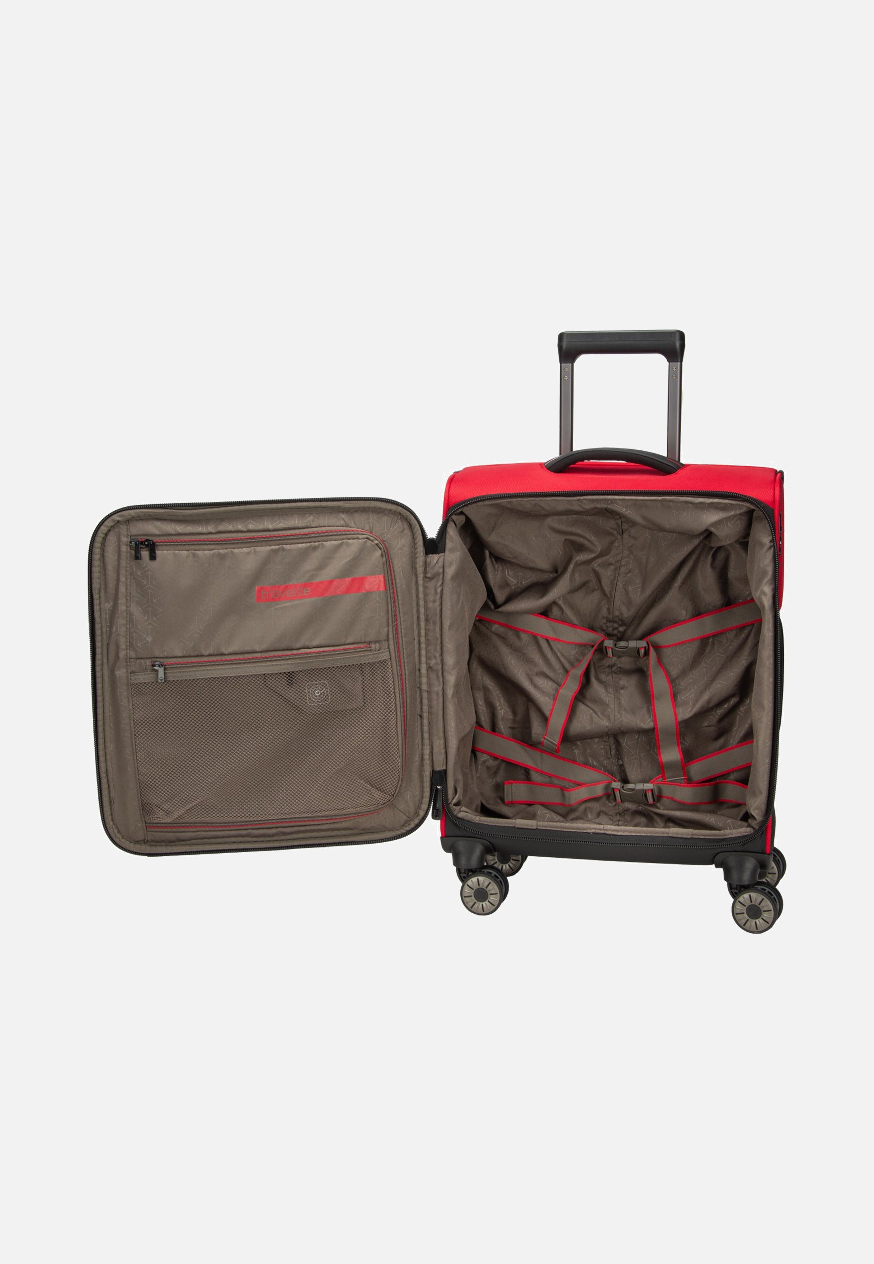 travelite Crosslite 4W Trolley S Red Koffer