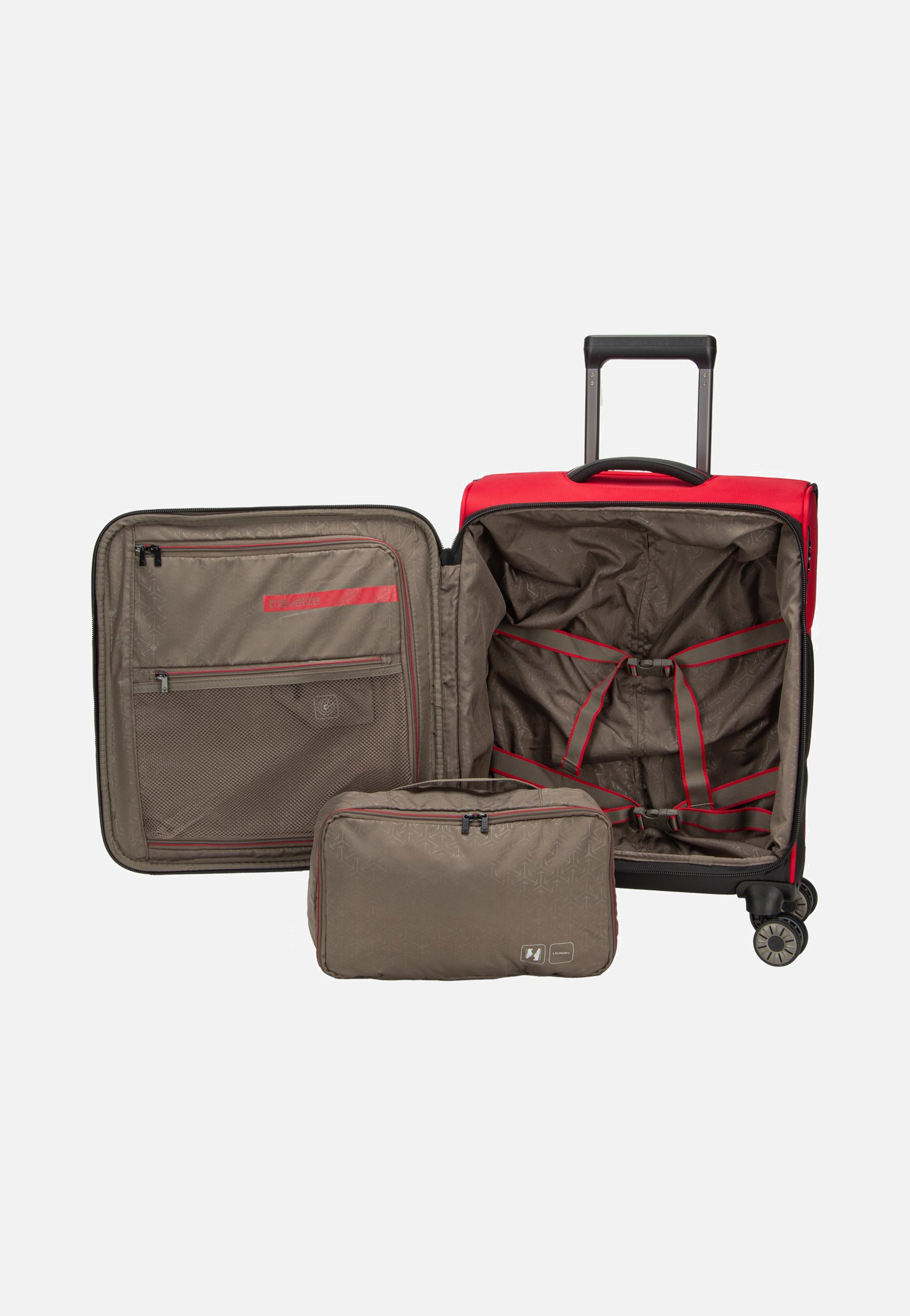 travelite Crosslite 4W Trolley S Red Koffer