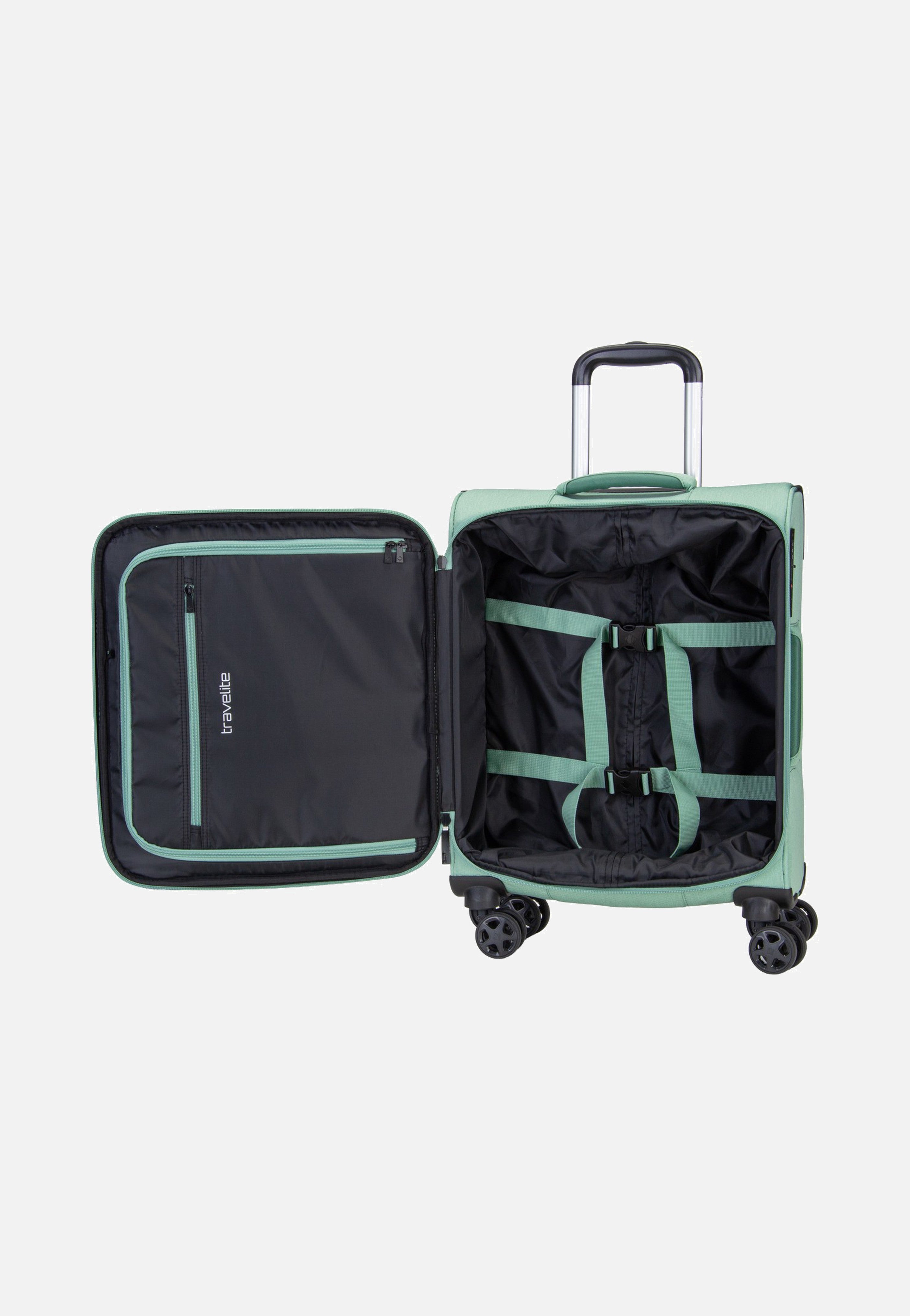 travelite Kick Off Trolley 4W S Sage Green Koffer