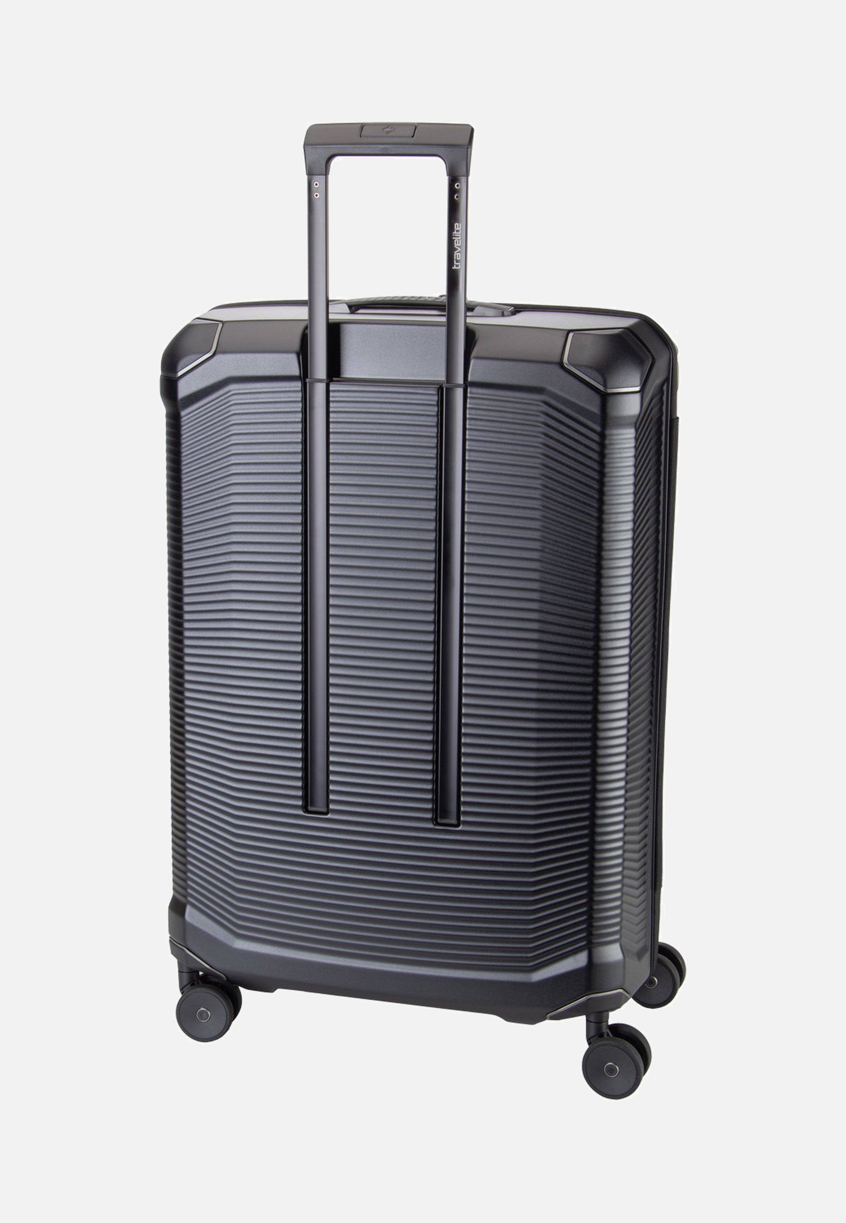 travelite Millennium Trolley 4W L Black Suitcase