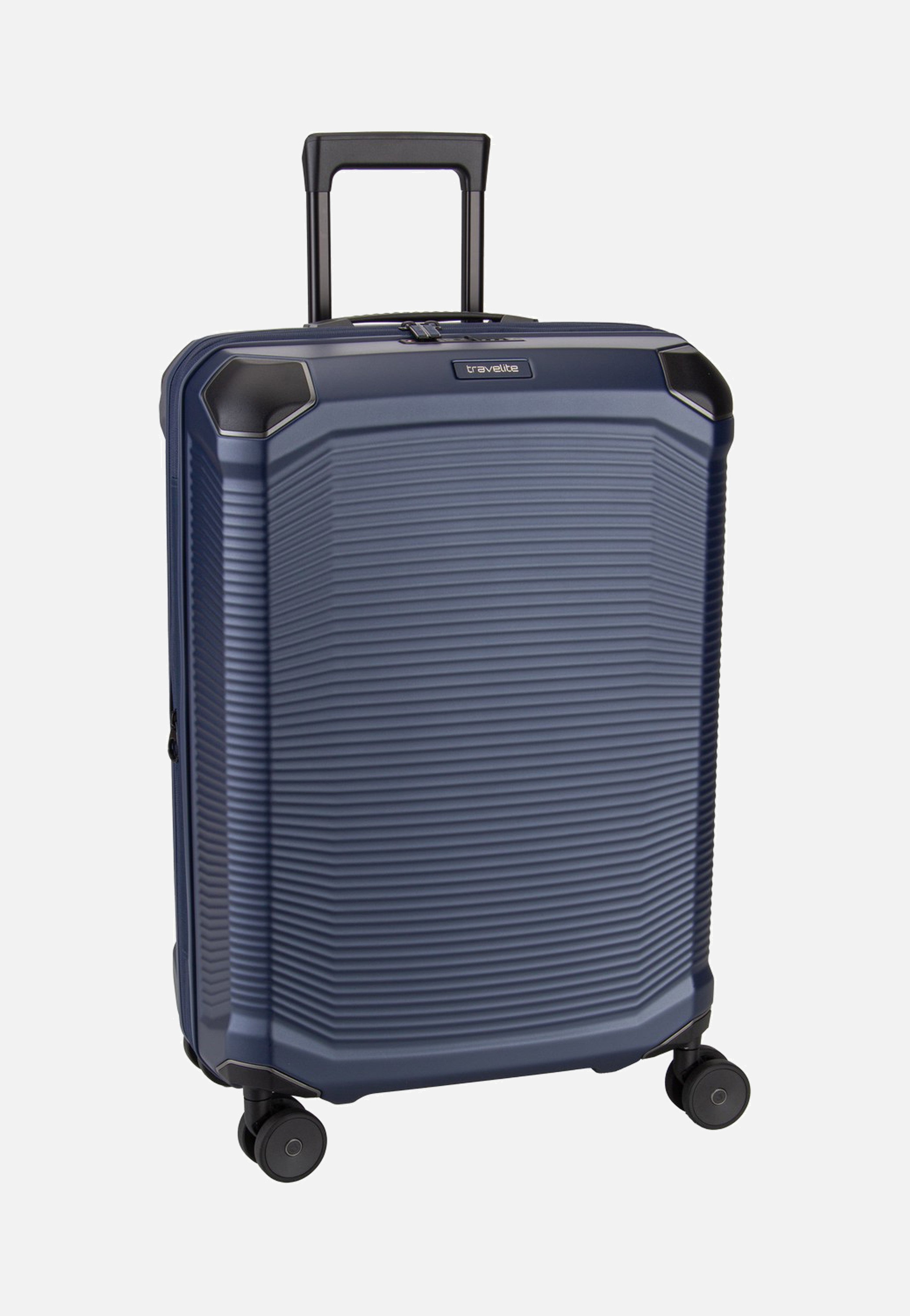 travelite Millennium Trolley 4W M Exp. Navy Suitcase