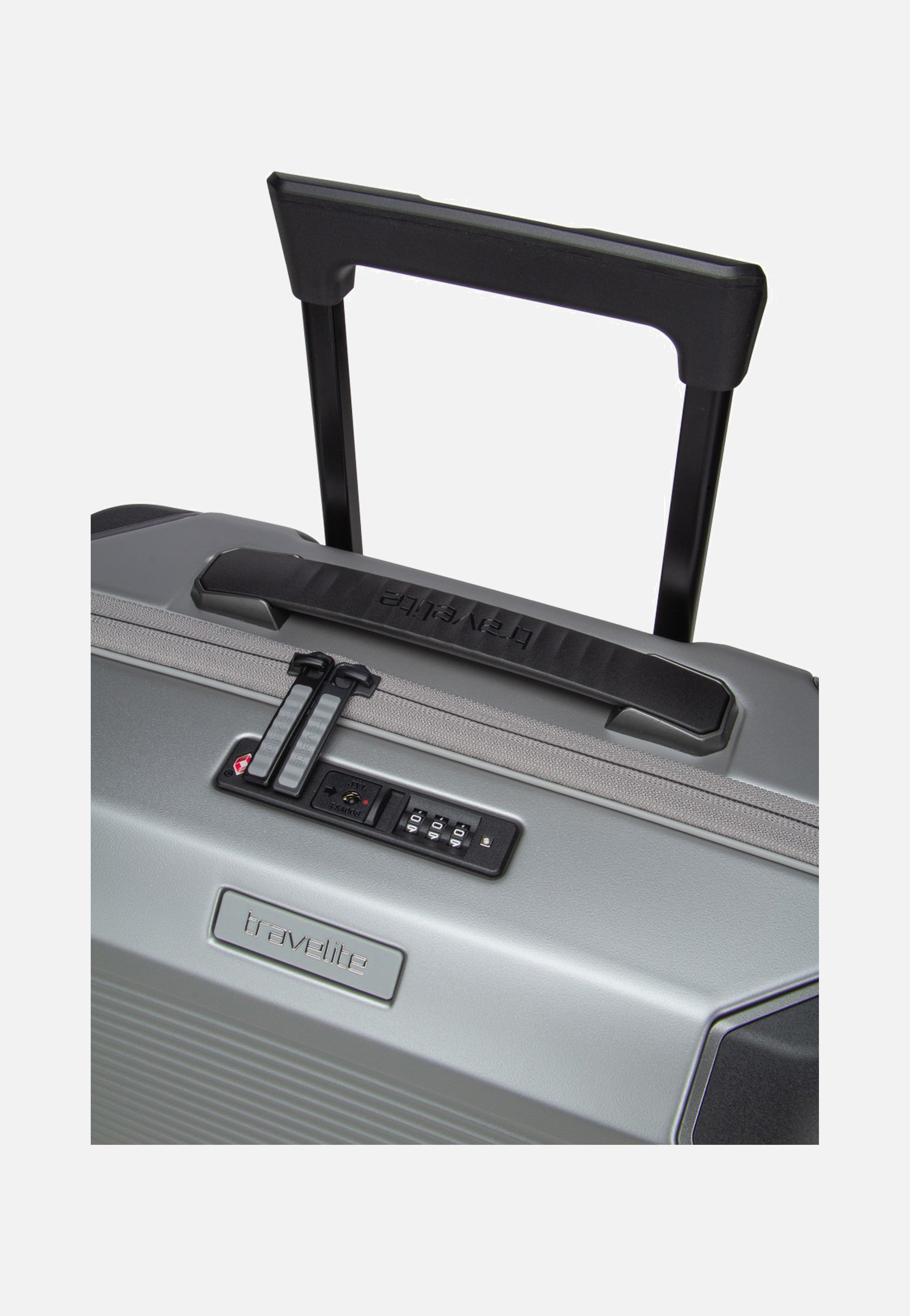 travelite Millennium Trolley 4W S Silver Koffer