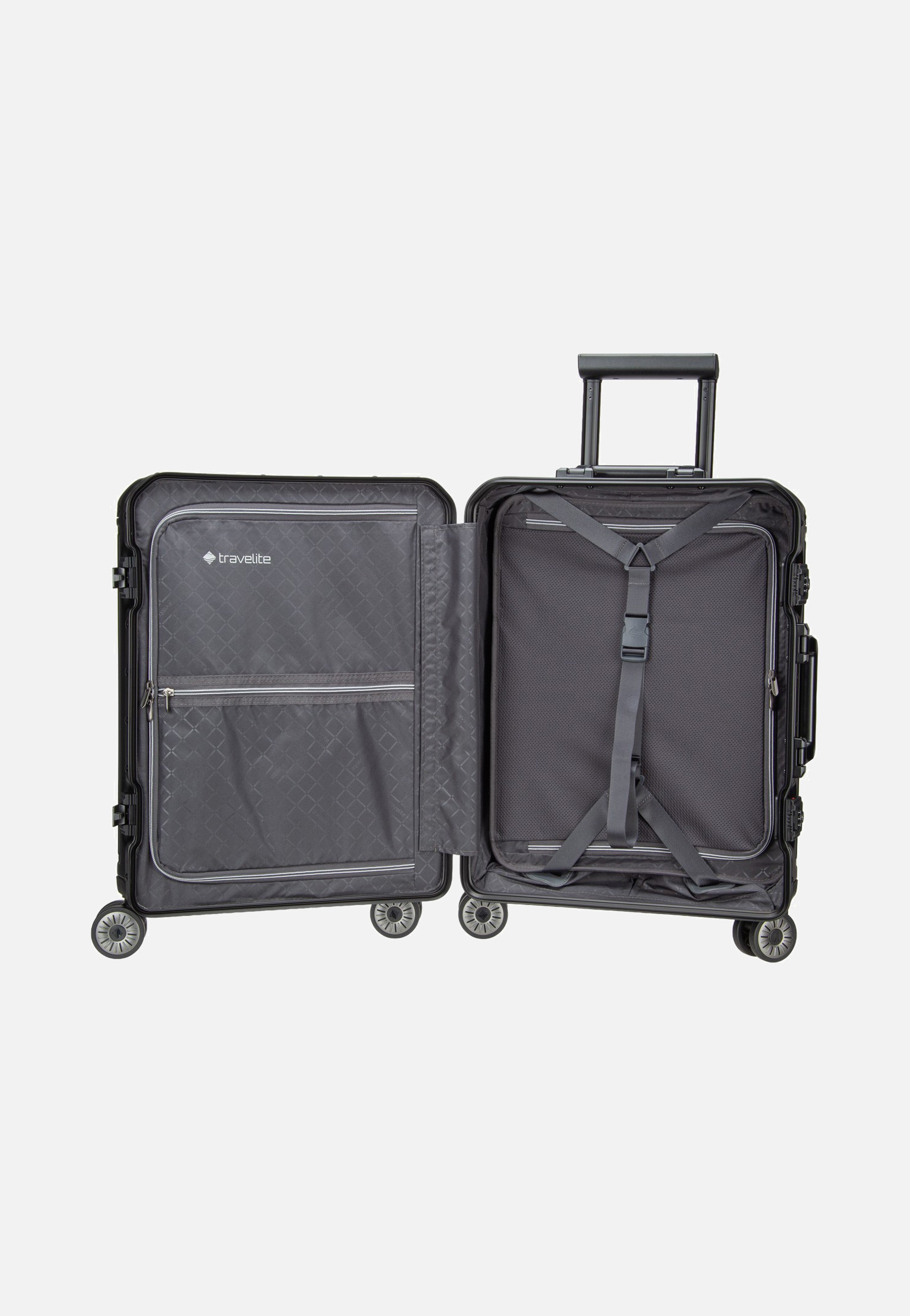 travelite Next 4w Trolley S+ Schwarz Koffer