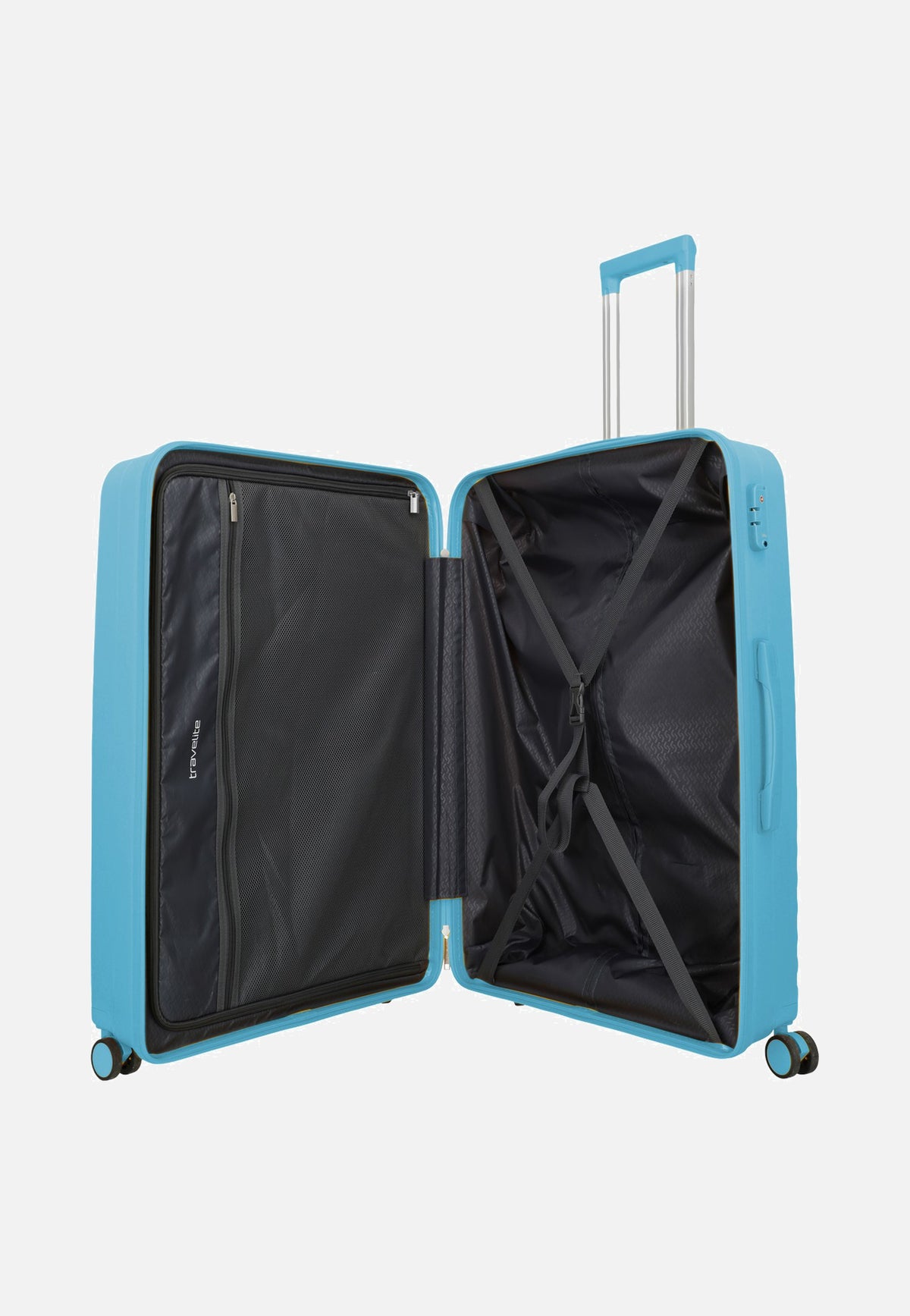 travelite Pacific Trolley 4w Set L/M/S Light Blue Koffer