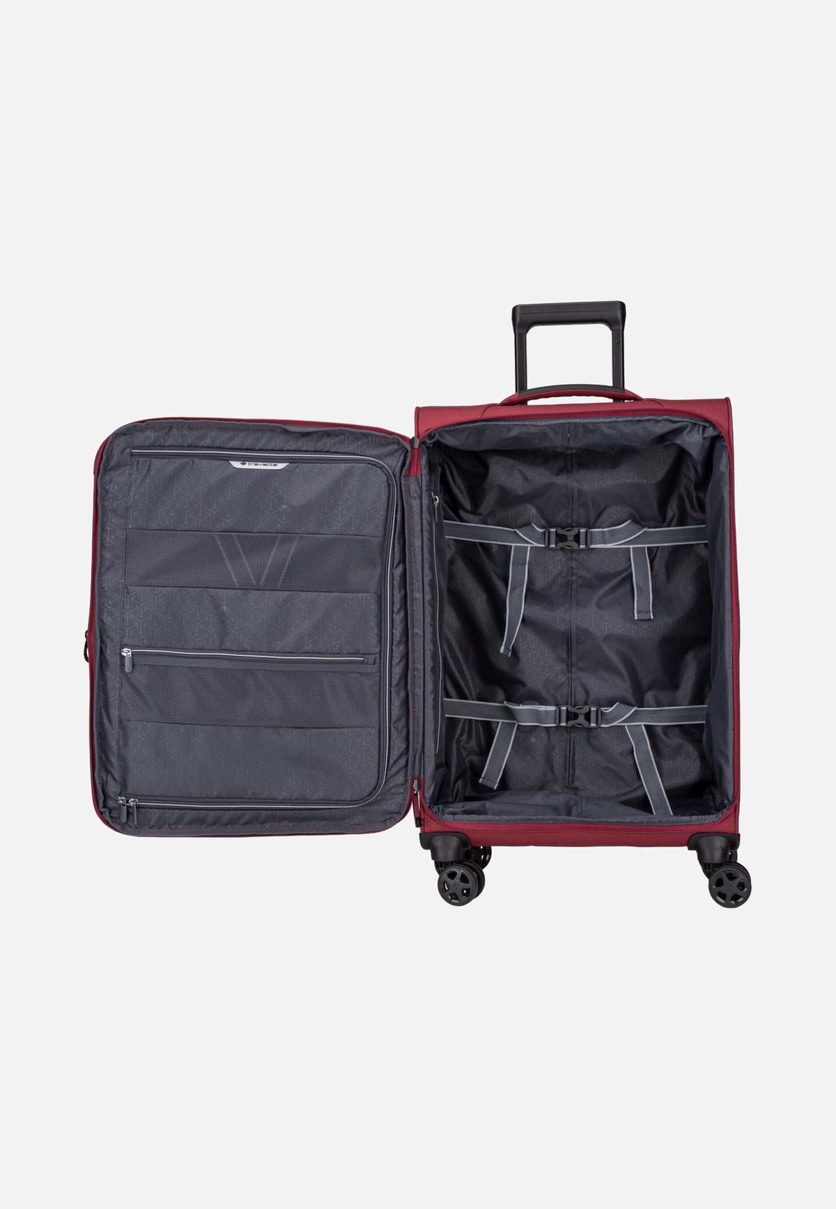 travelite Skaii Trolley 4w M exp. Red Koffer
