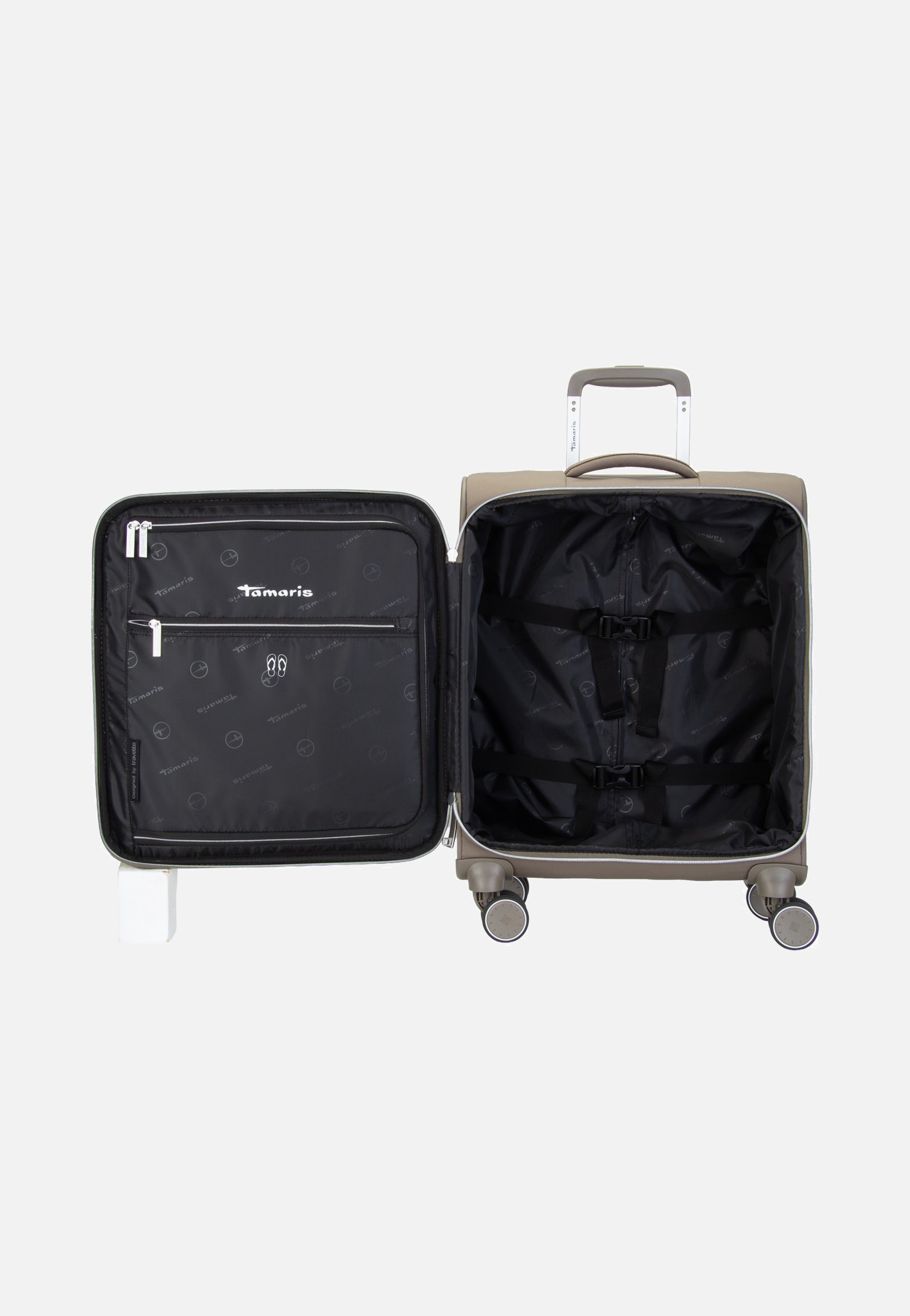 travelite x Tamaris Voyaage Trolley 4w S Taupe Suitcase