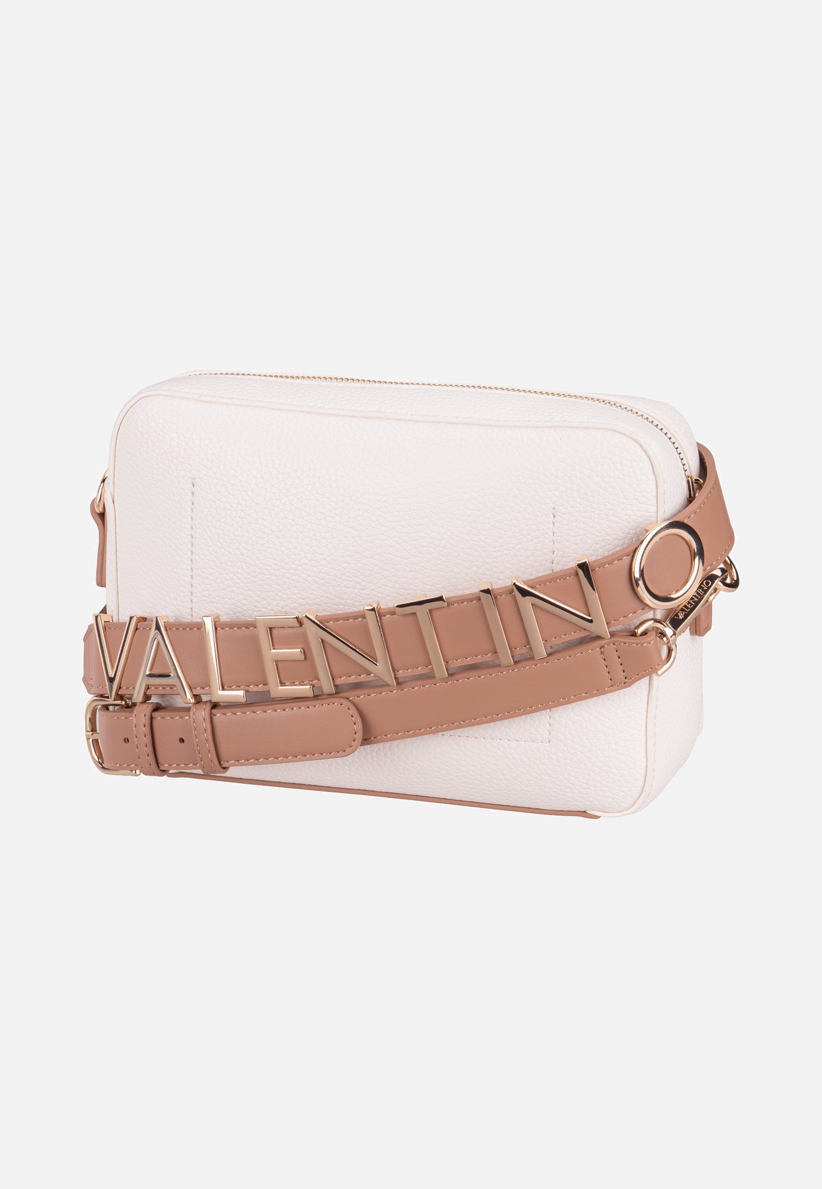 Valentino - Alexia 809 Bianco/Cuoio - Shoulder Bag | Women-Image