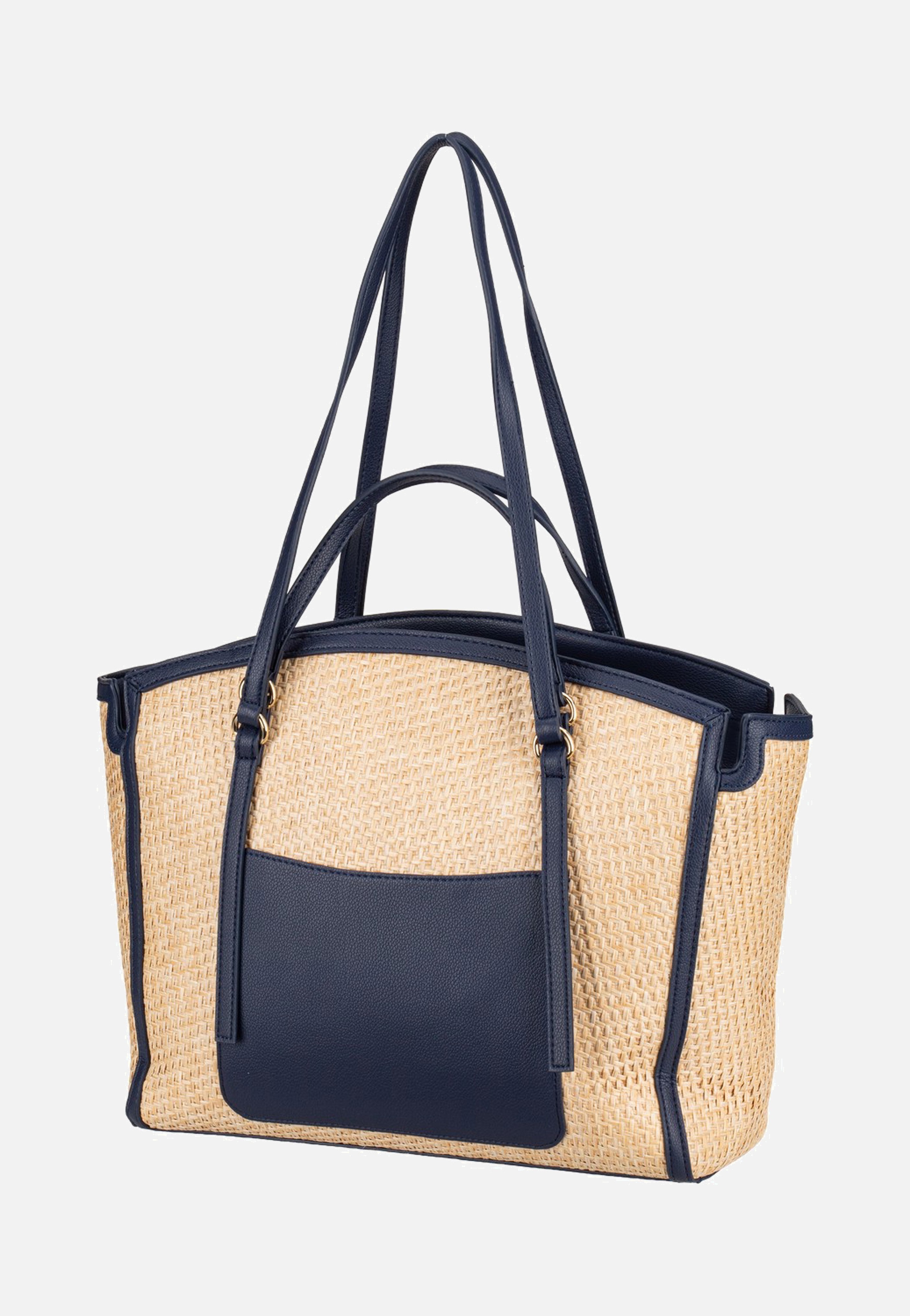 Valentino - Demetra 901 Naturale/Blu - Shopper | Women-Image