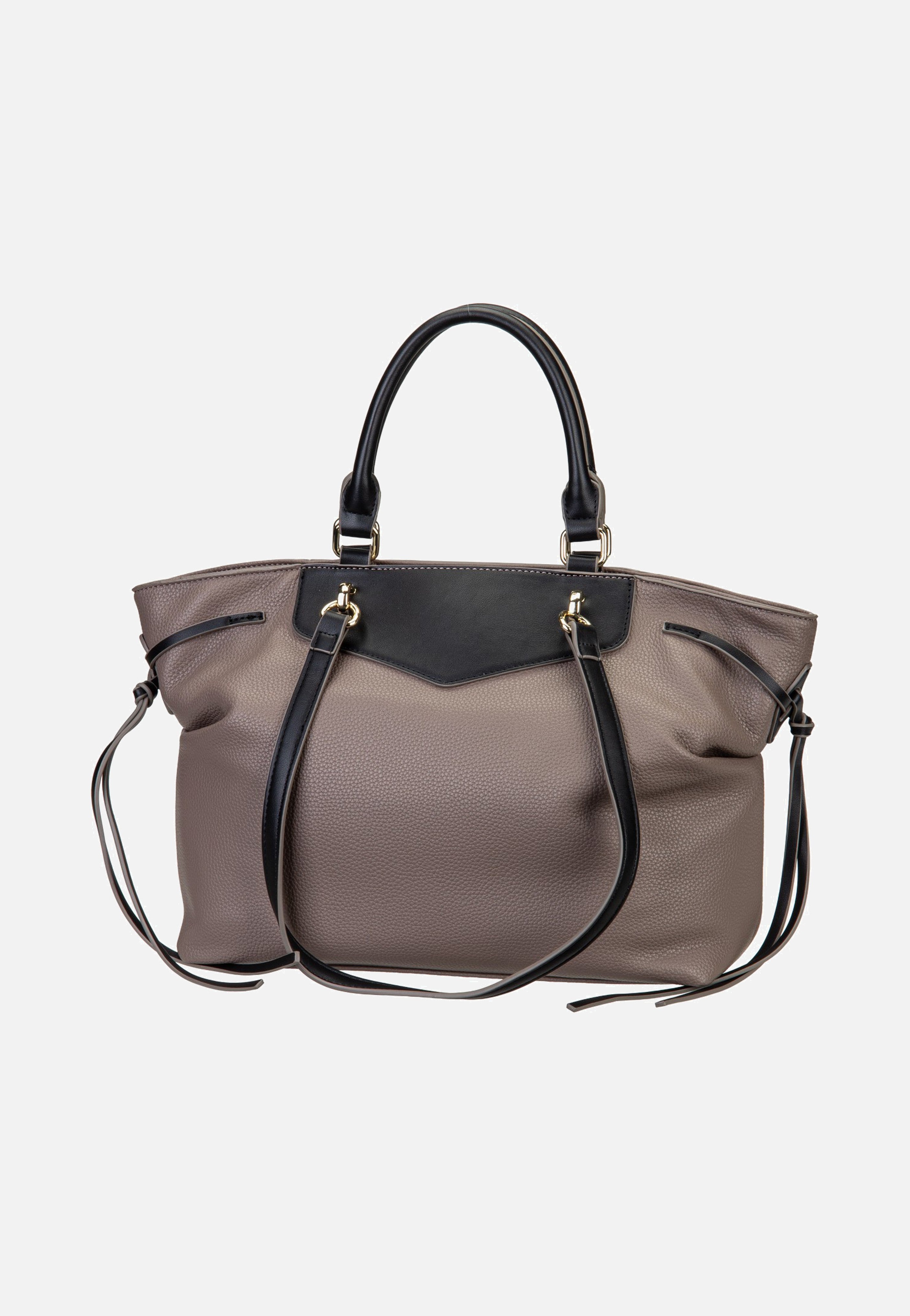 Valentino Fiamma Re 5Y04 Taupe/Nero Tote Bag