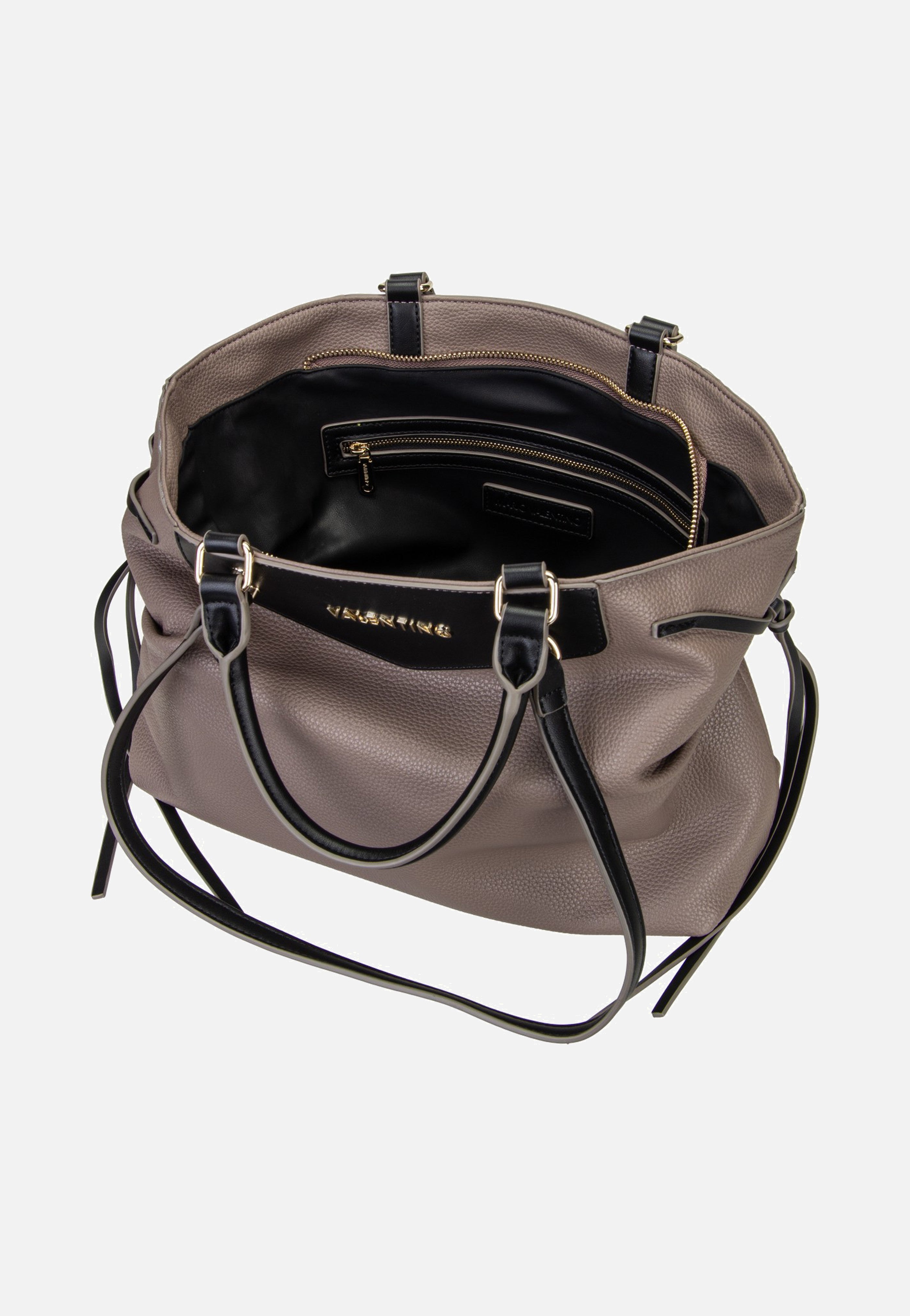 Valentino Fiamma Re 5Y04 Taupe/Nero Tote Bag