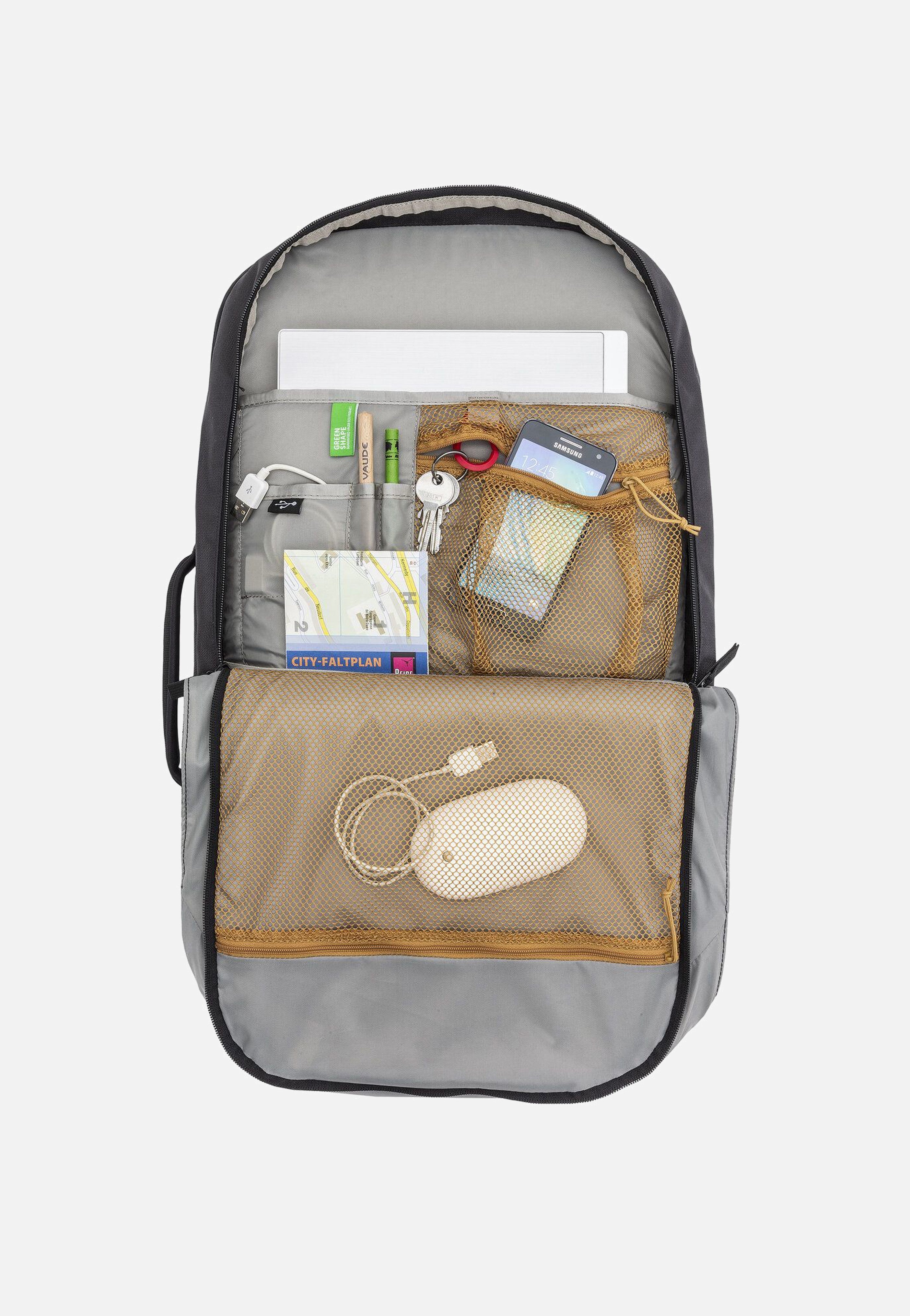 Vaude - Mundo Carry-On 38 Black - Travel Backpack | Neutral-Image