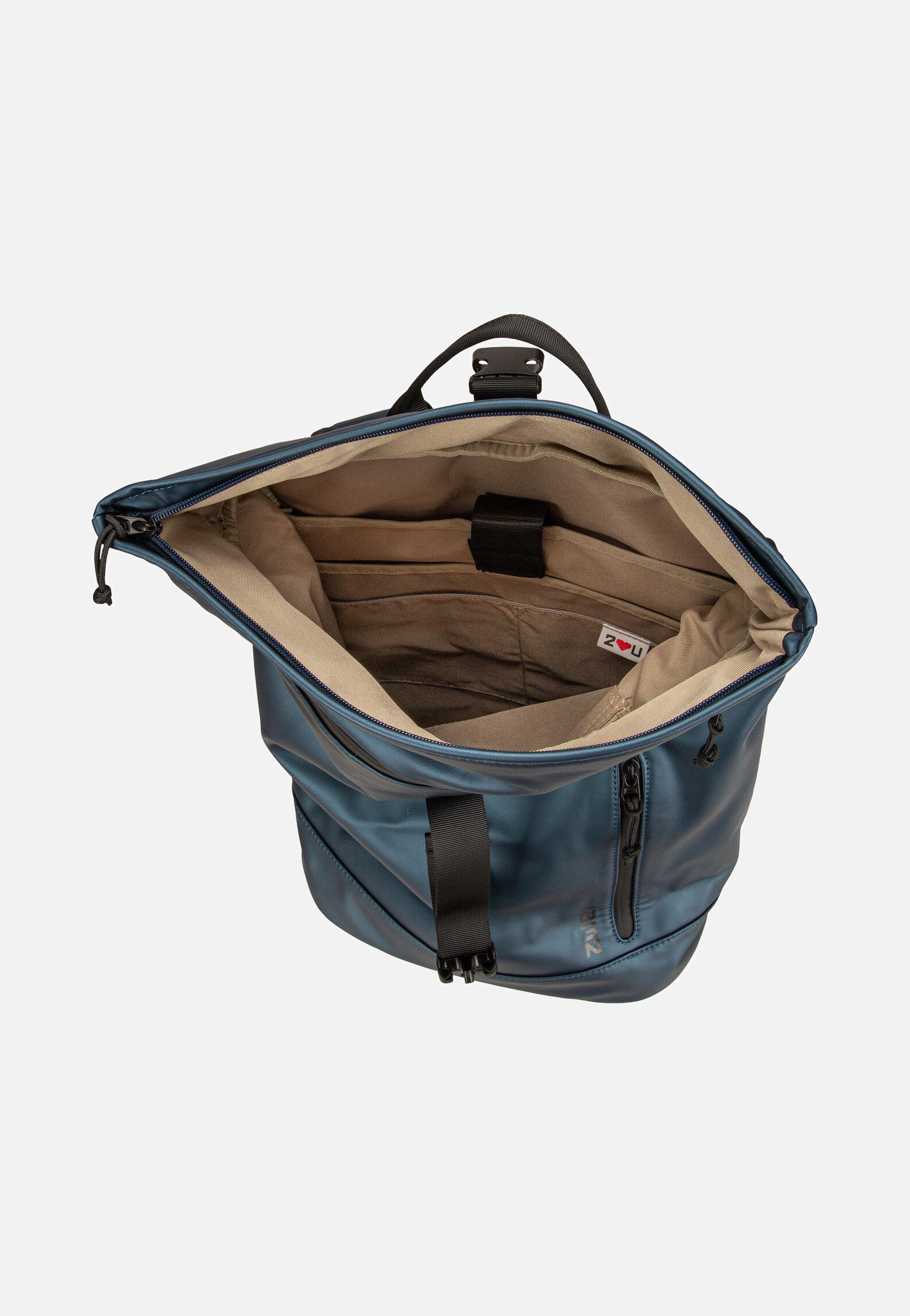 zwei - Cargo CAR200 Metallic-Blue - Rolltop Backpack | Neutral-Image