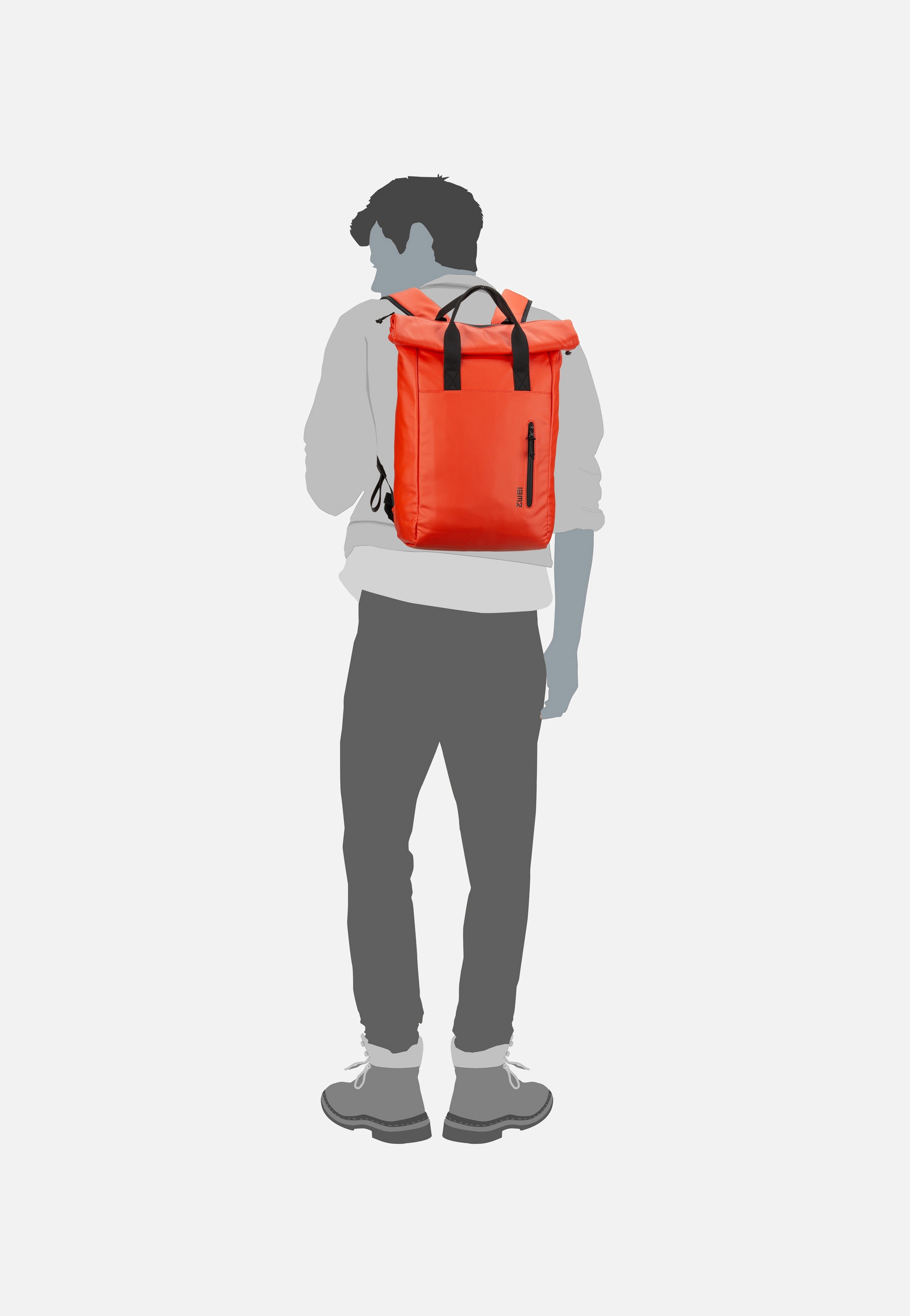 zwei - Cargo CAR260 Coral - Rolltop Backpack | Neutral-Image