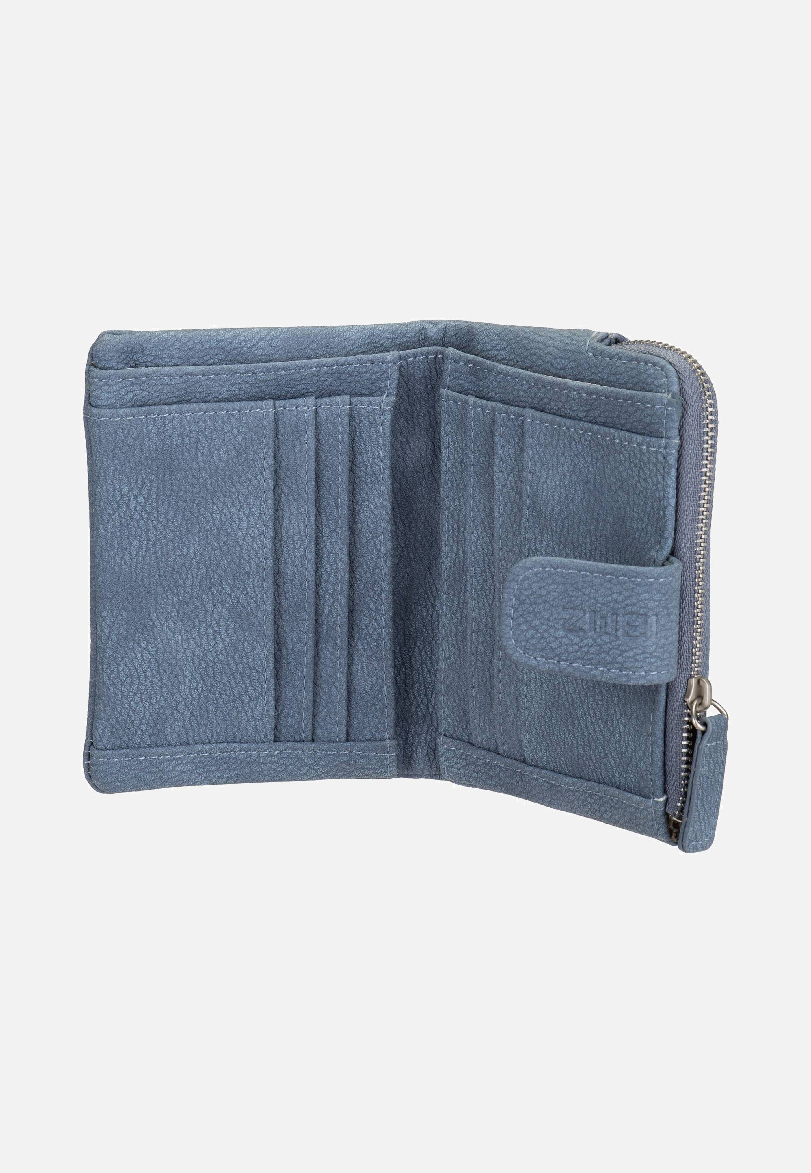 zwei Mademoiselle M.Wallet MW5 Nubuk/Sky Portemonnaie