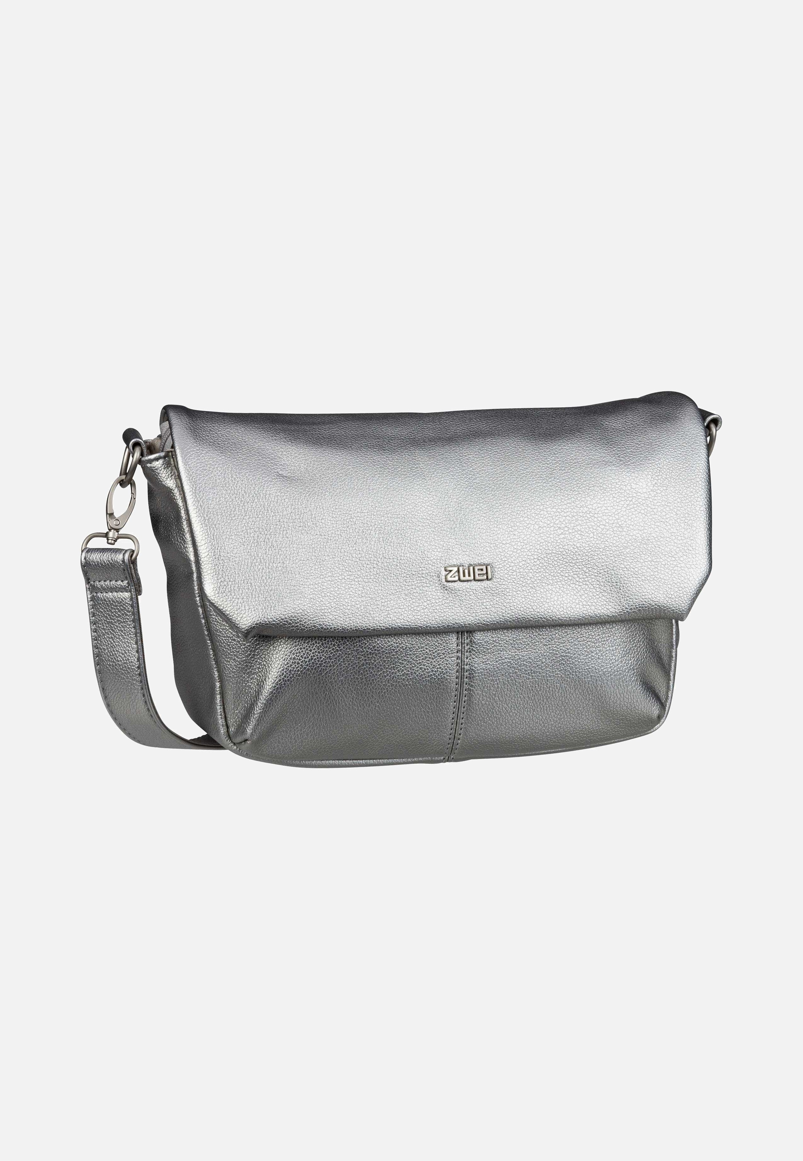 zwei Mademoiselle M60 Silver Messenger Bag