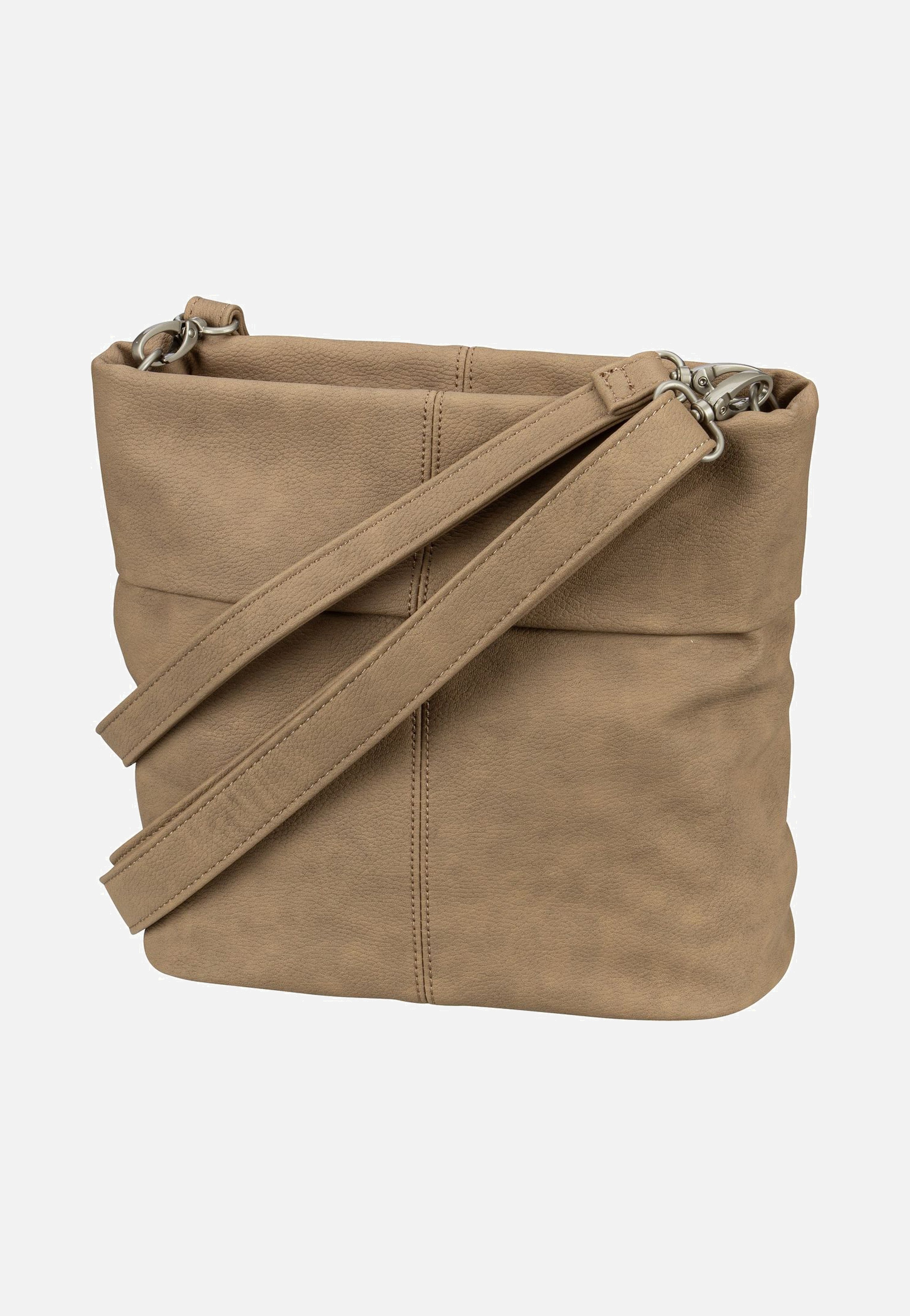 zwei Mademoiselle M8 Nubuk/Sand Beuteltasche