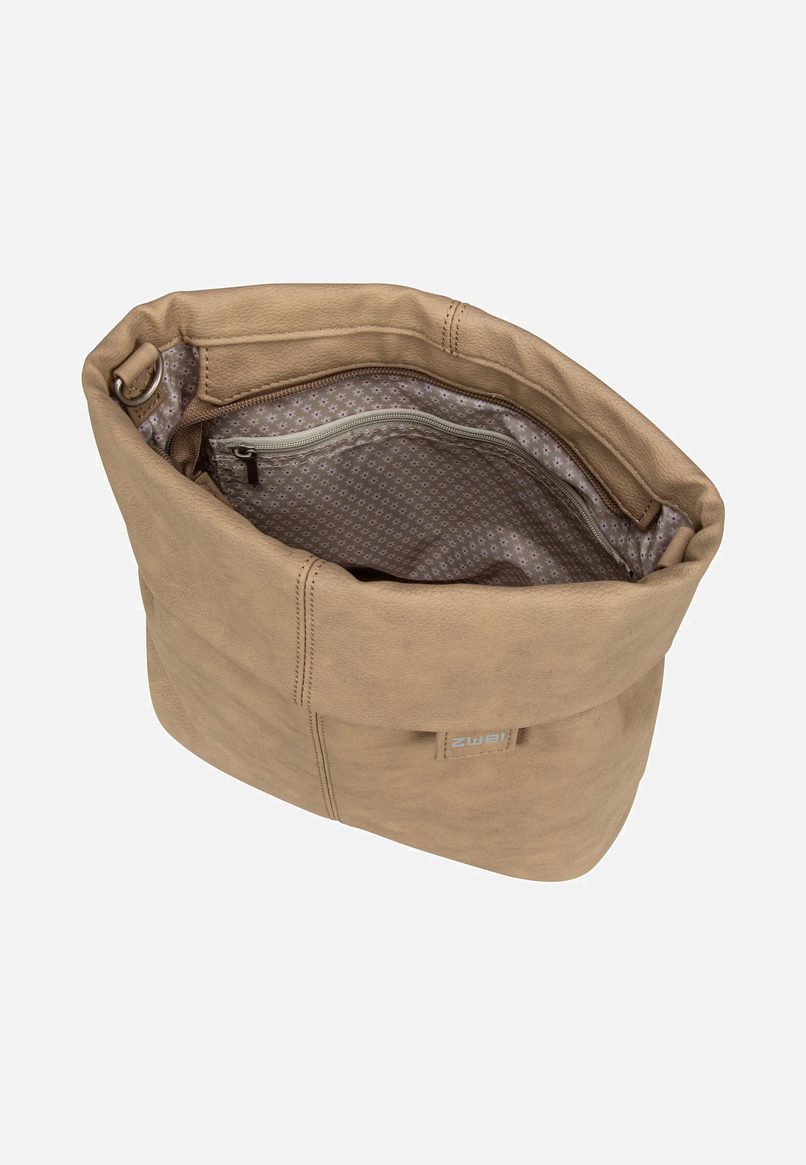 zwei Mademoiselle M8 Nubuk/Sand Beuteltasche