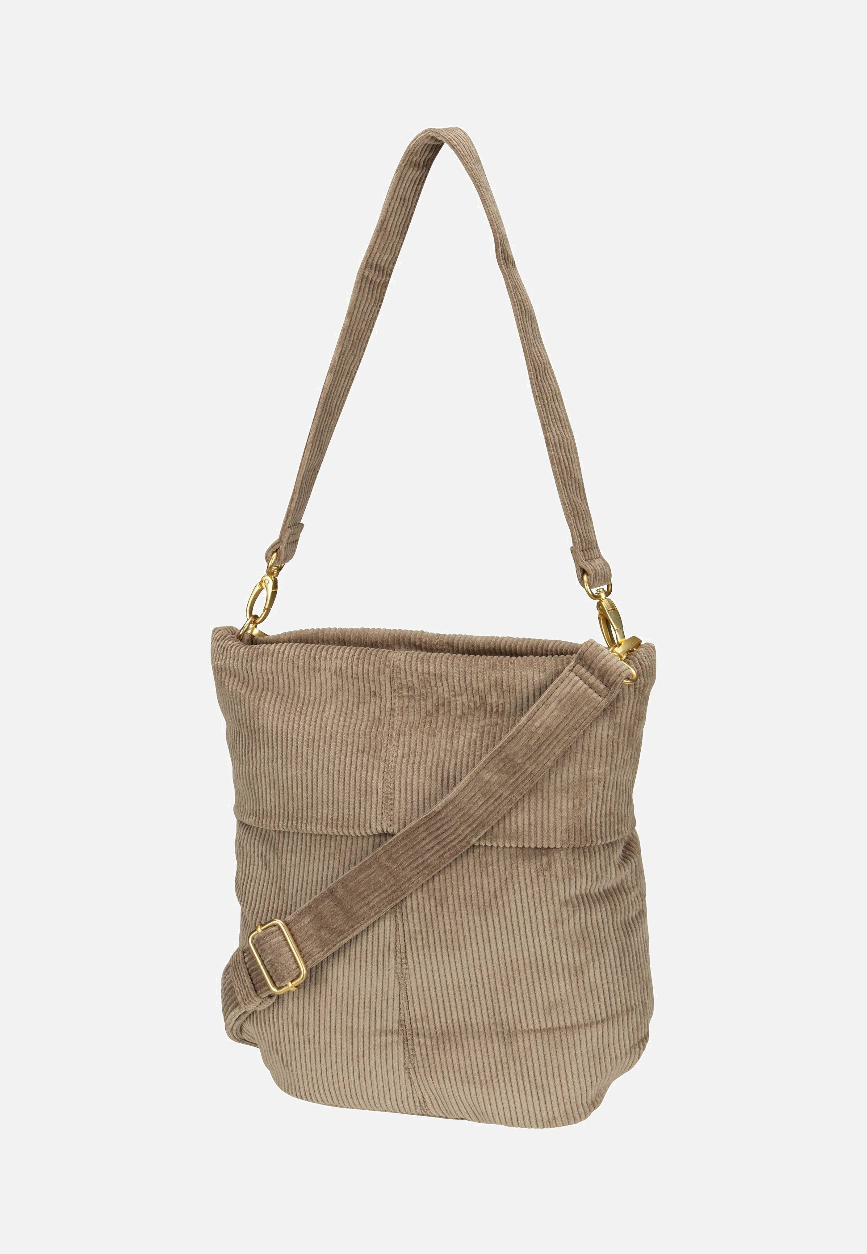 zwei Mademoiselle M90 Cord/Mocca Hobo Bag