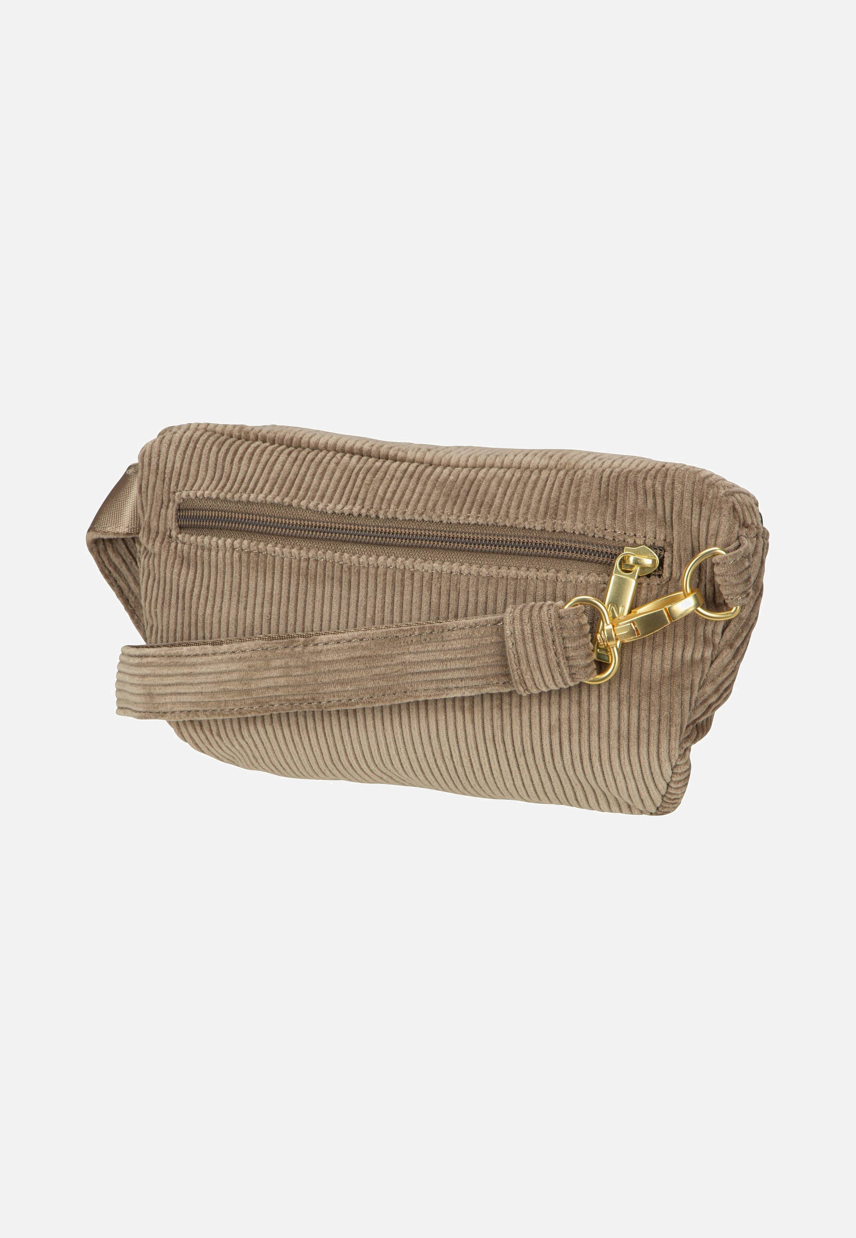 zwei Mademoiselle MH4 Cord/Mocca Bauchtasche