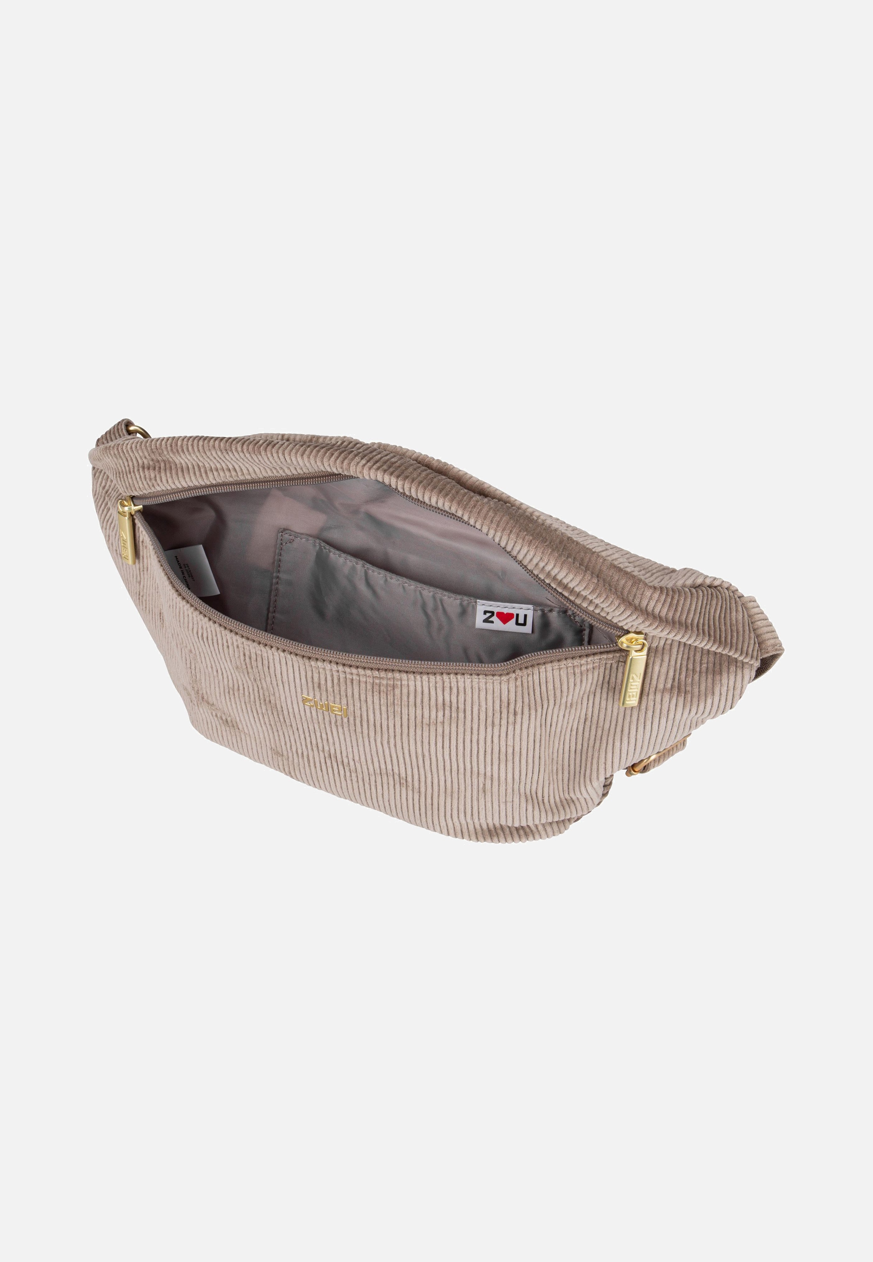zwei Mademoiselle MH80 Cord/Mocca Bauchtasche
