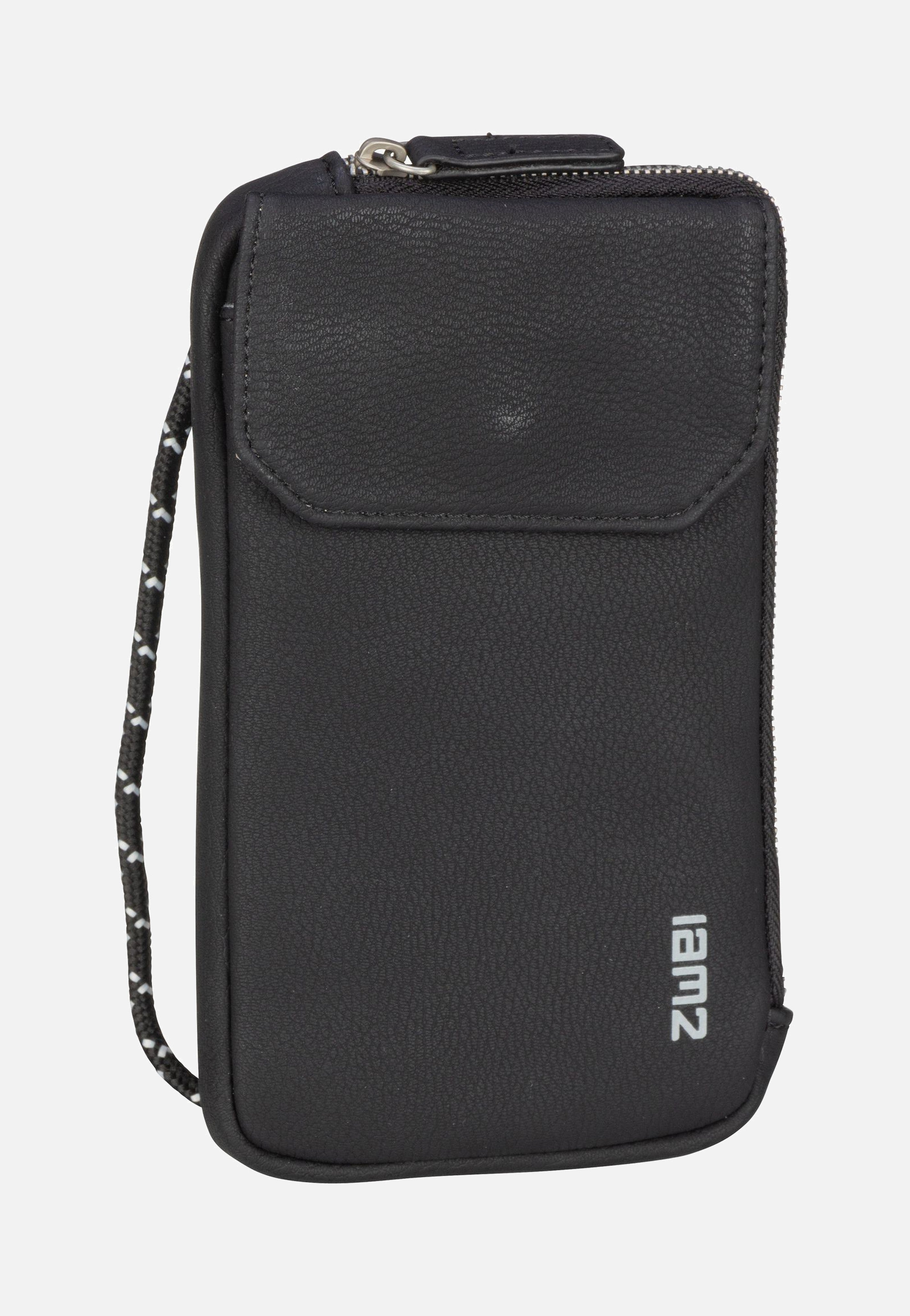 zwei - Mademoiselle Phone Bag MP30 Nubuk/Black - Phone Pouches | Women-Image