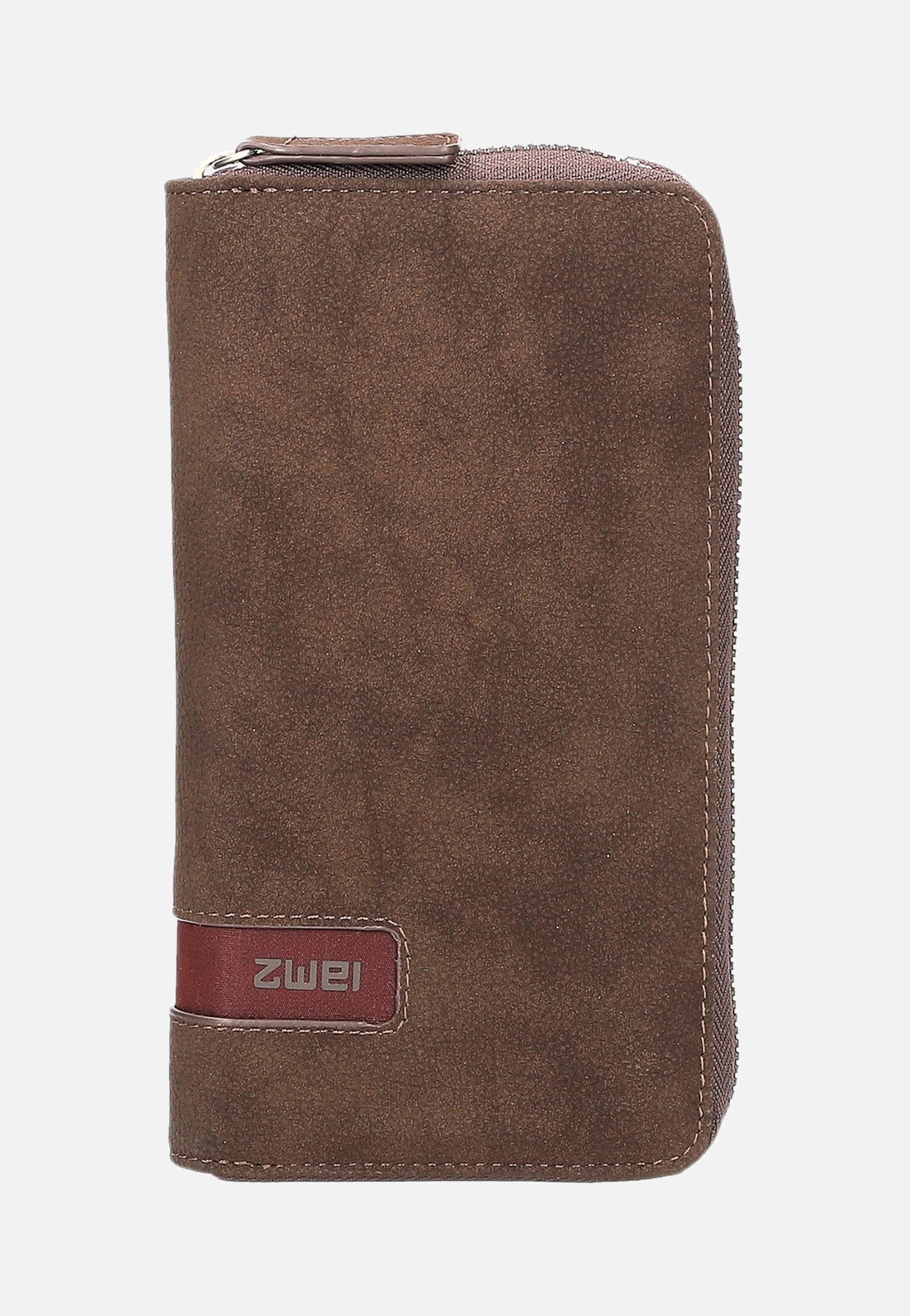 zwei M.Wallet MW2 Nubuk/Espresso Portemonnaie
