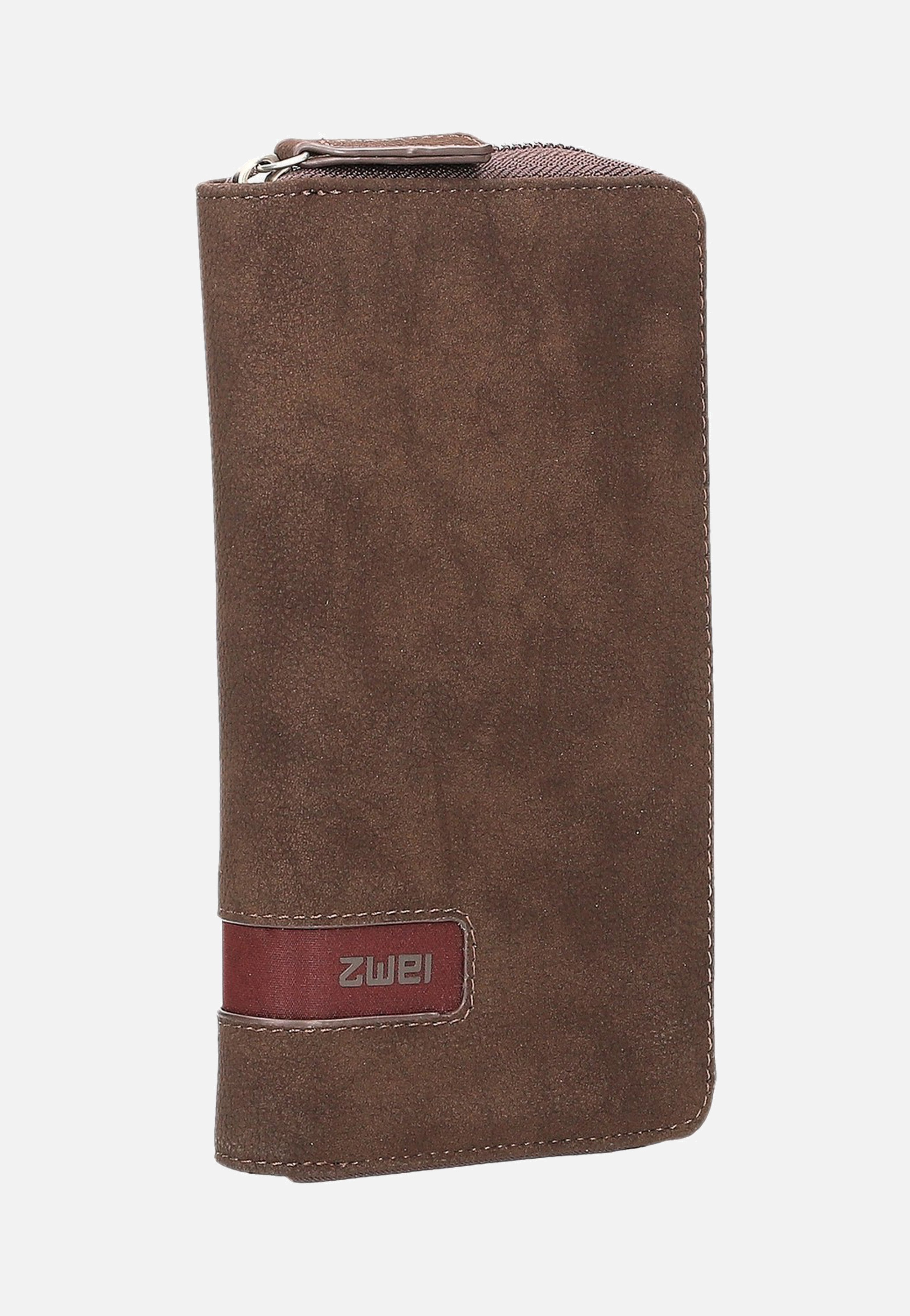 zwei M.Wallet MW2 Nubuk/Espresso Portemonnaie
