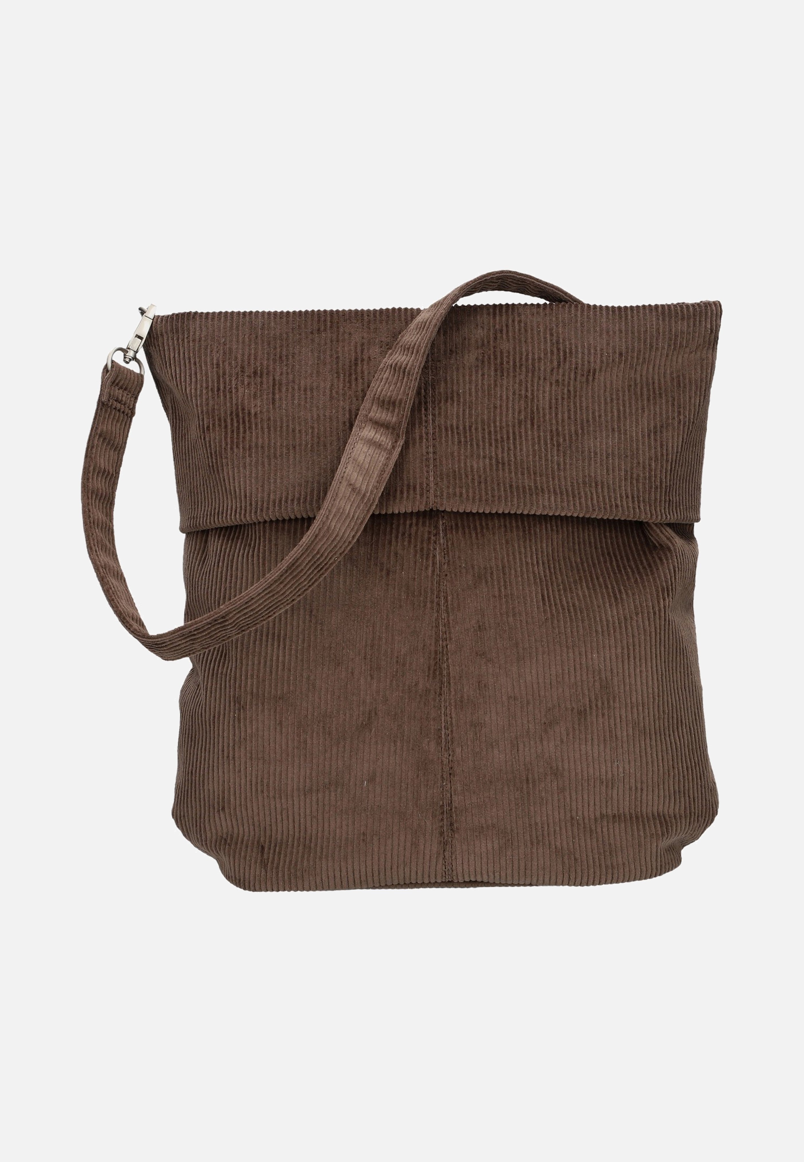 zwei Mademoiselle M12 Cord/Wood Hobo Bag