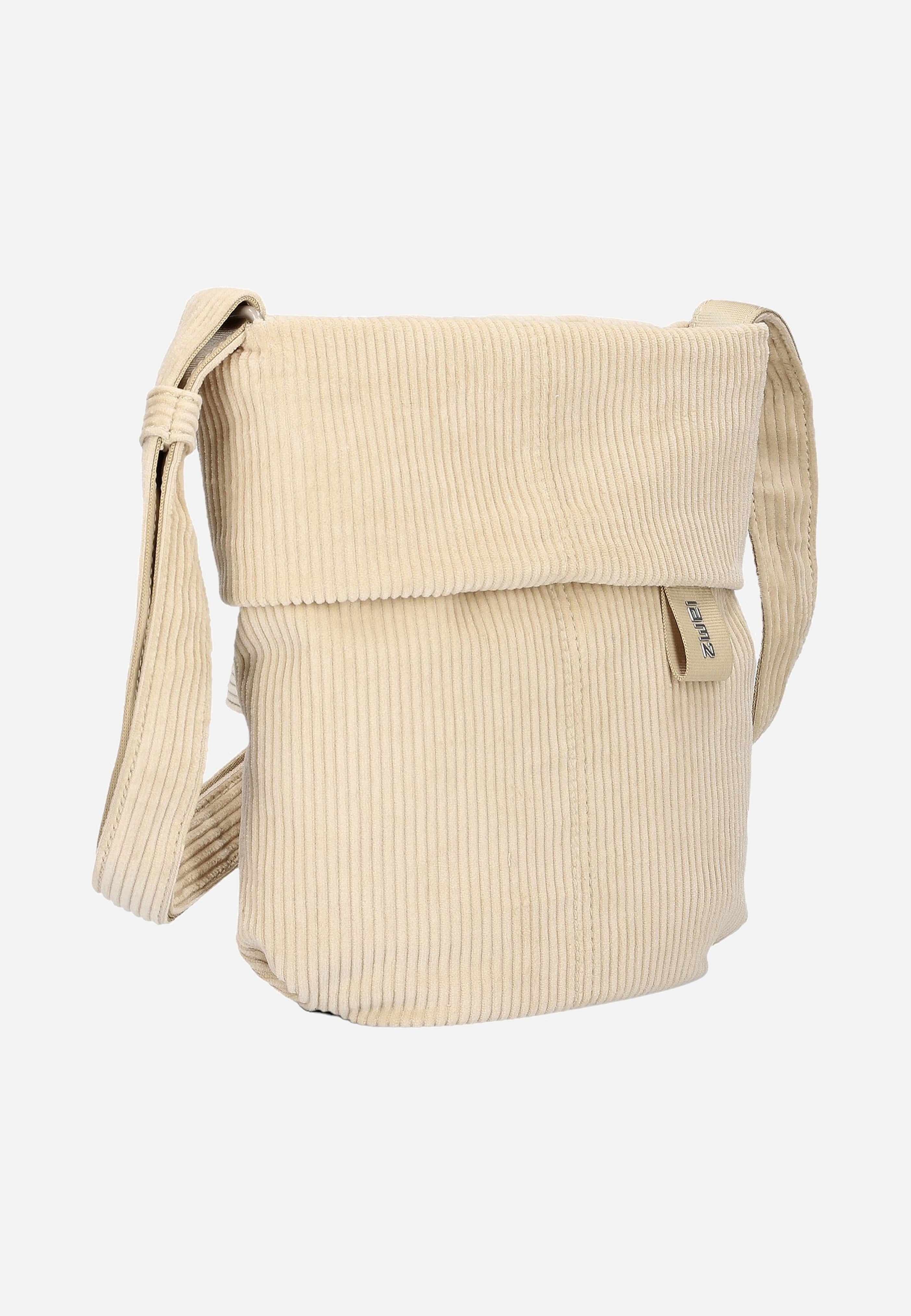 zwei Mademoiselle M45 Cord/Creme Umhängetasche