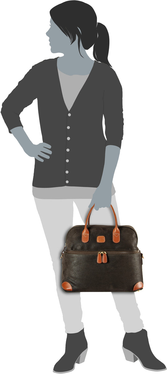 Bric's Life Oliva Kosmetikkoffer – Silhouettenansicht
