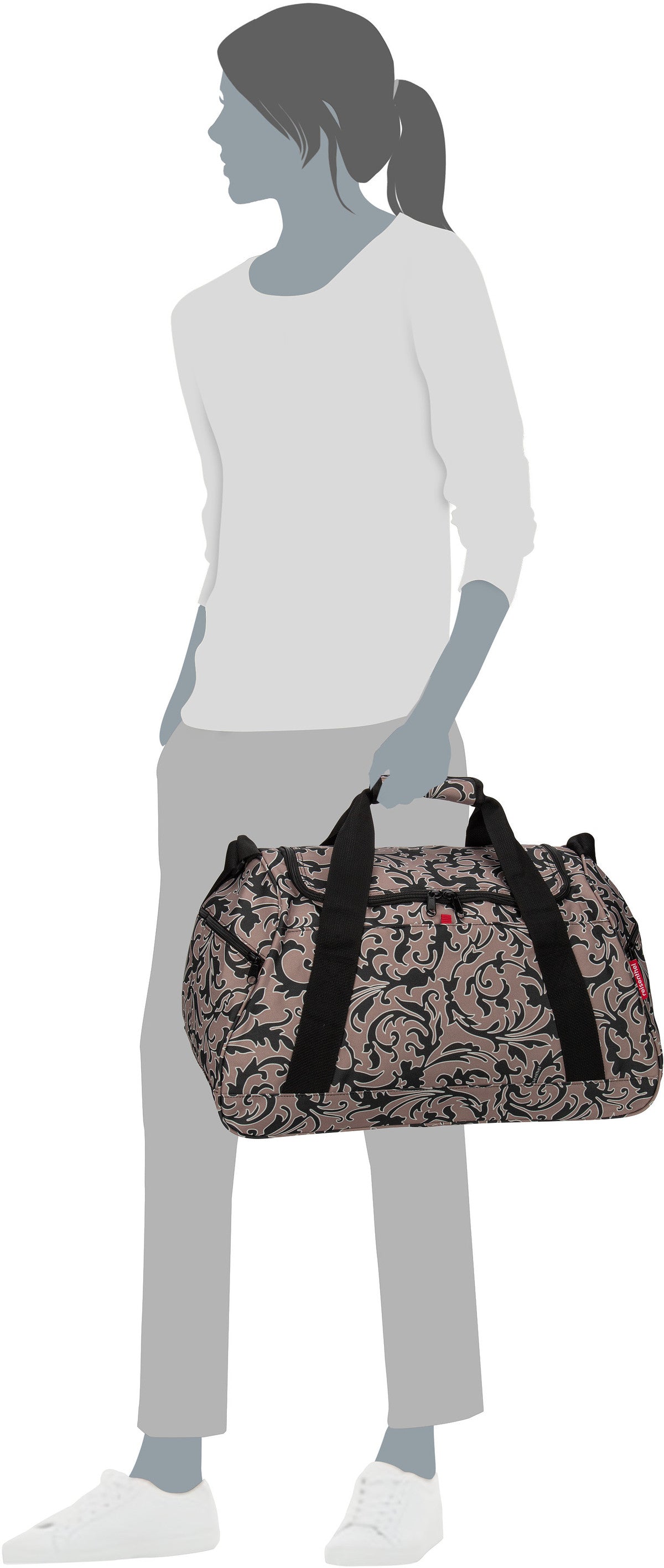 reisenthel activitybag Black Dufflebag – Silhouettenansicht