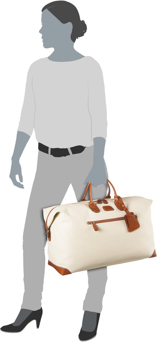 Bric's Firenze 55 Creme Weekender – Silhouettenansicht