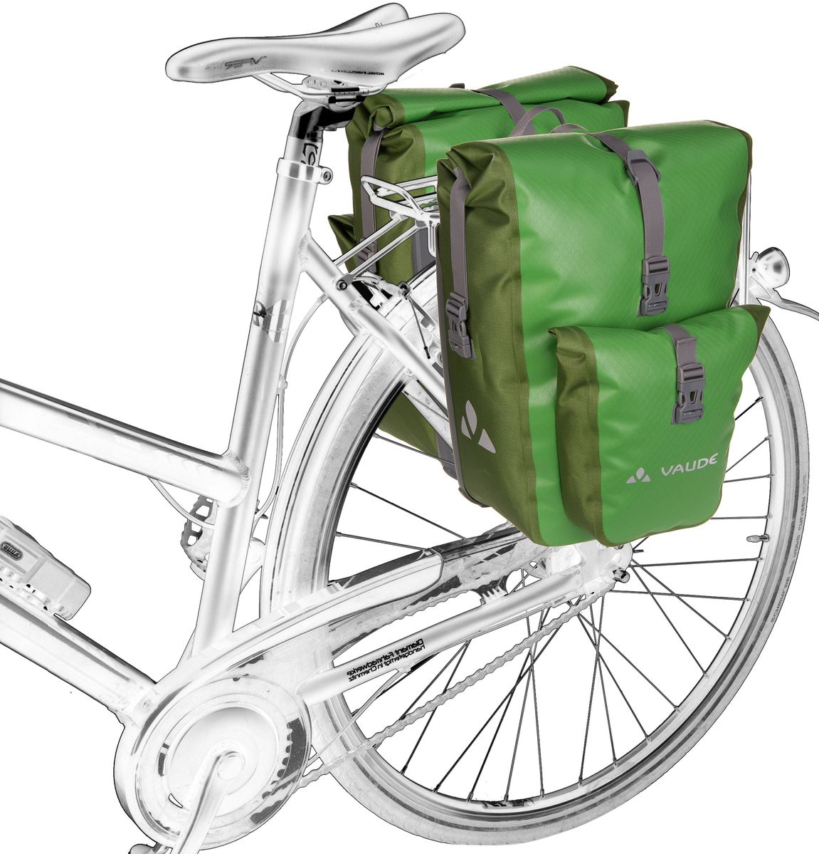 Vaude Aqua Back Plus Black Fahrradtasche – Silhouettenansicht