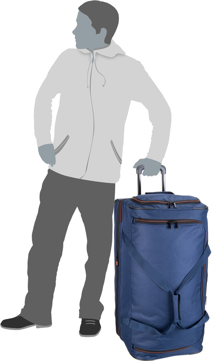 travelite Basics Trolley L Dunkelgrün Travel Bag – Silhouettenansicht