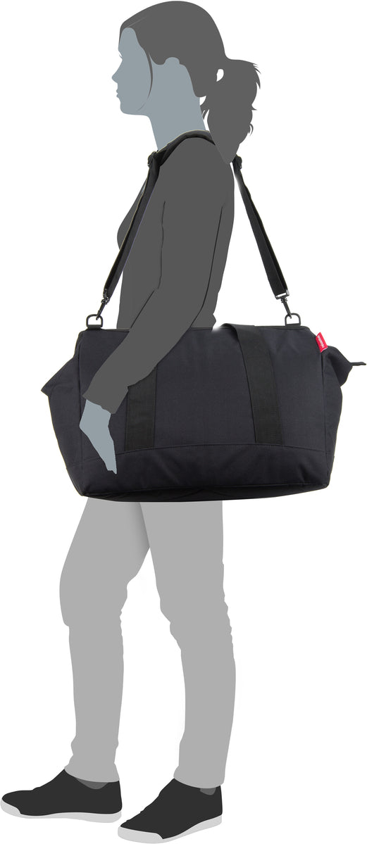 reisenthel allrounder L Herringbone Sand Dufflebag – Silhouettenansicht