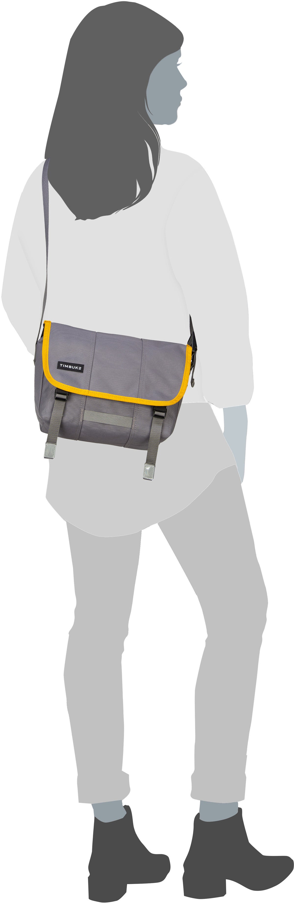 Timbuk2 Classic XS Eco Barley Pop Messenger Bag – Silhouettenansicht