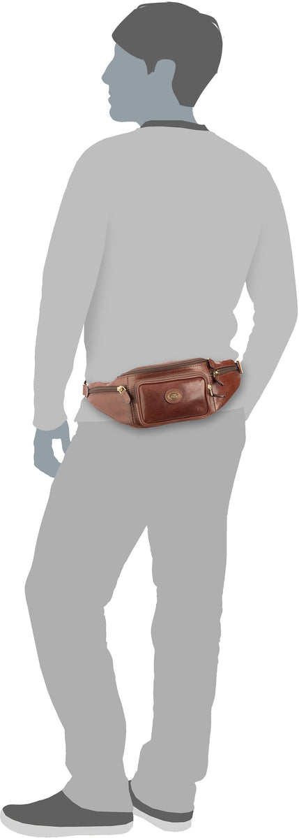 The Bridge Story Viaggio 8001 Marrone Bauchtasche – Silhouettenansicht