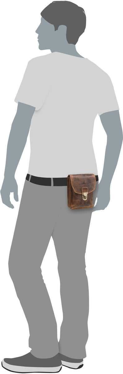 Greenburry Vintage 1754 hoch + Bauchtasche – Silhouettenansicht
