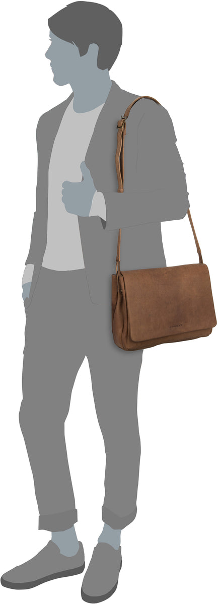 Harold's Antic 3103 M Natur Messenger Bag – Silhouettenansicht